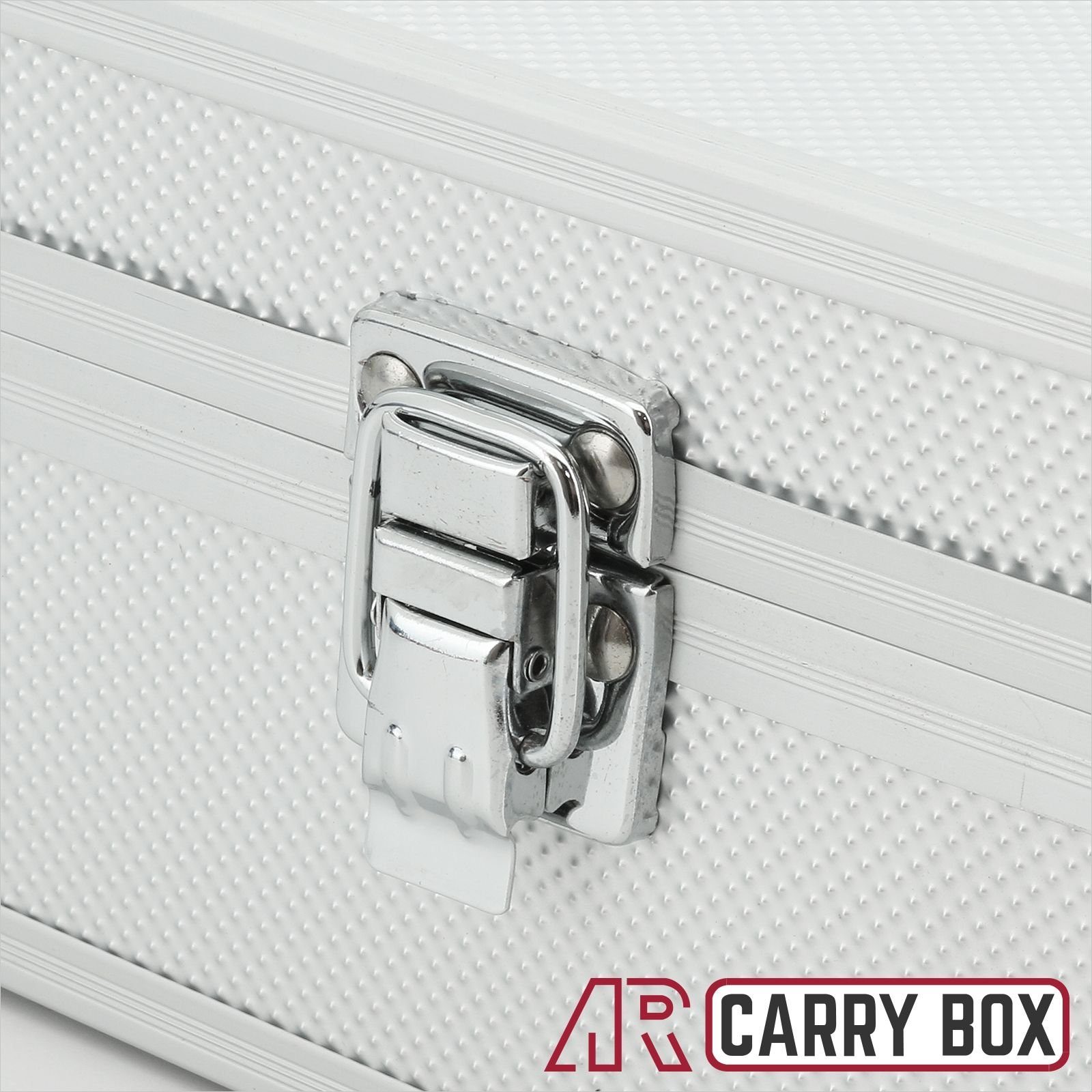 Aluminium mit Werkzeugkoffer Box ECI Tools Schaumstoffeinlage Silber Koffer