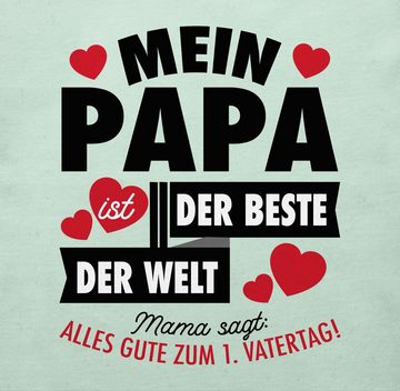 Shirtracer T-Shirt Mein Papa ist der Beste der Welt Geschenk Vatertag Baby