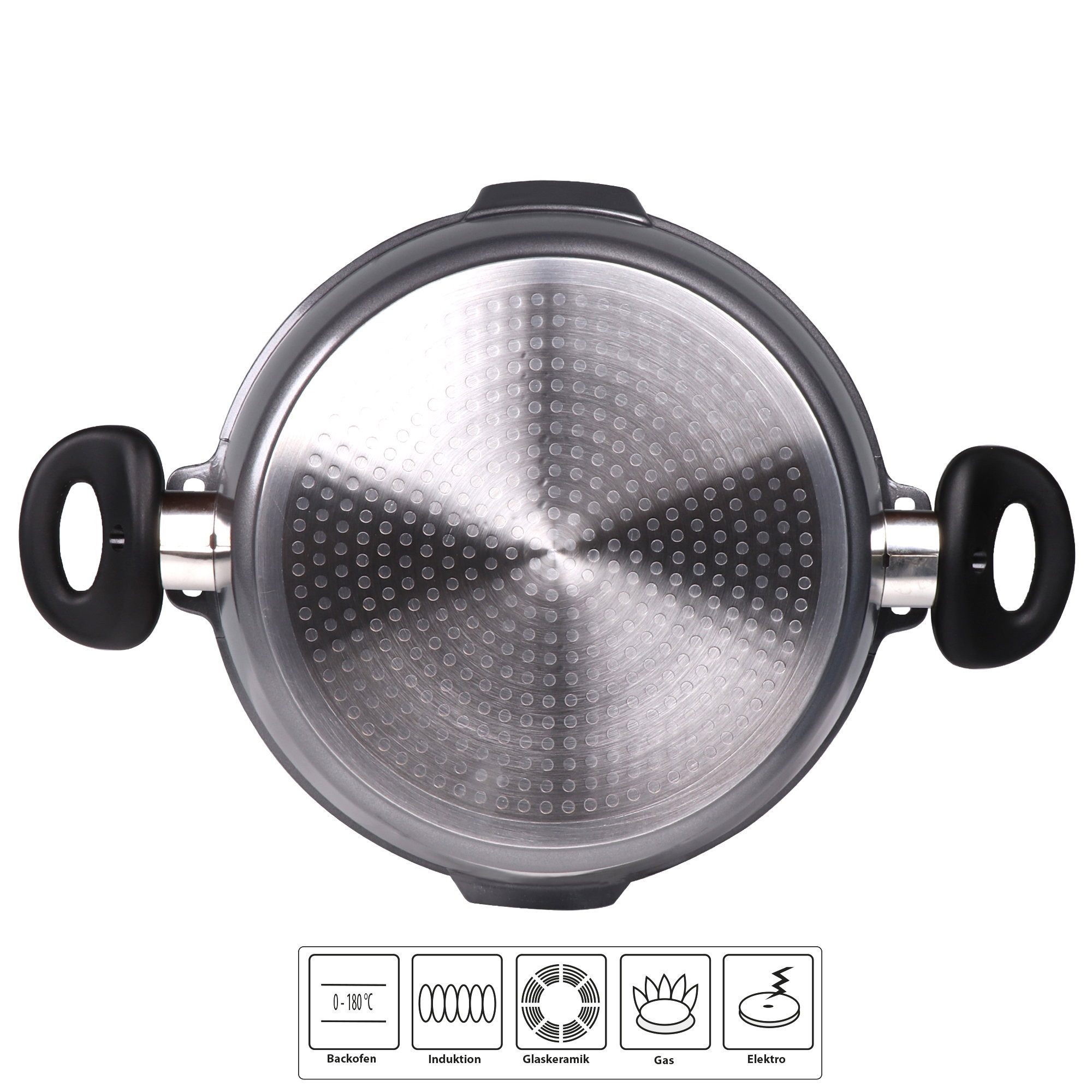 STONELINE Kochtopf, Aluminiumguss (2-tlg)
