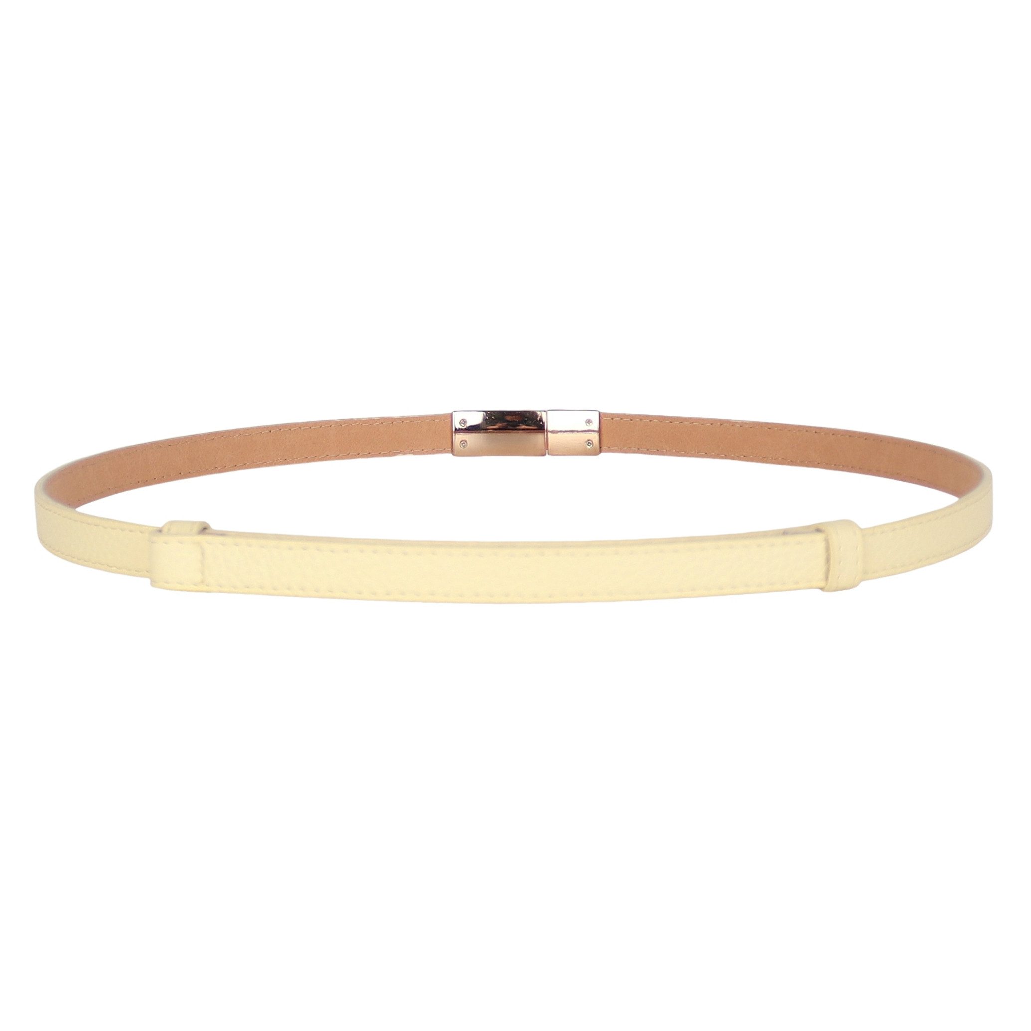 MIRROSI Ledergürtel Damen Gürtel Echtleder, Made in Italy, 18mm breit (Passt fast zu jeder Hosenschlaufe) Einheitsgröße (Geeignet für einen Hüftumfang von ca. 5 – Bild 2 von 5