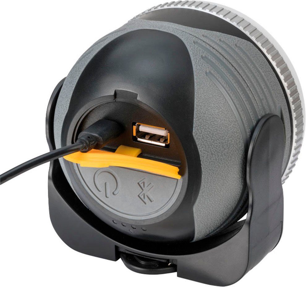 Brennenstuhl LED Gartenleuchte Neutralweiß, Ein-/Ausschalter, Bluetooth LED Lautsprecher OLI mehrere integriert, mit fest Helligkeitsstufen, mit Ladefunktion, AB, USB-Powerbank und USB-Anschluss 310