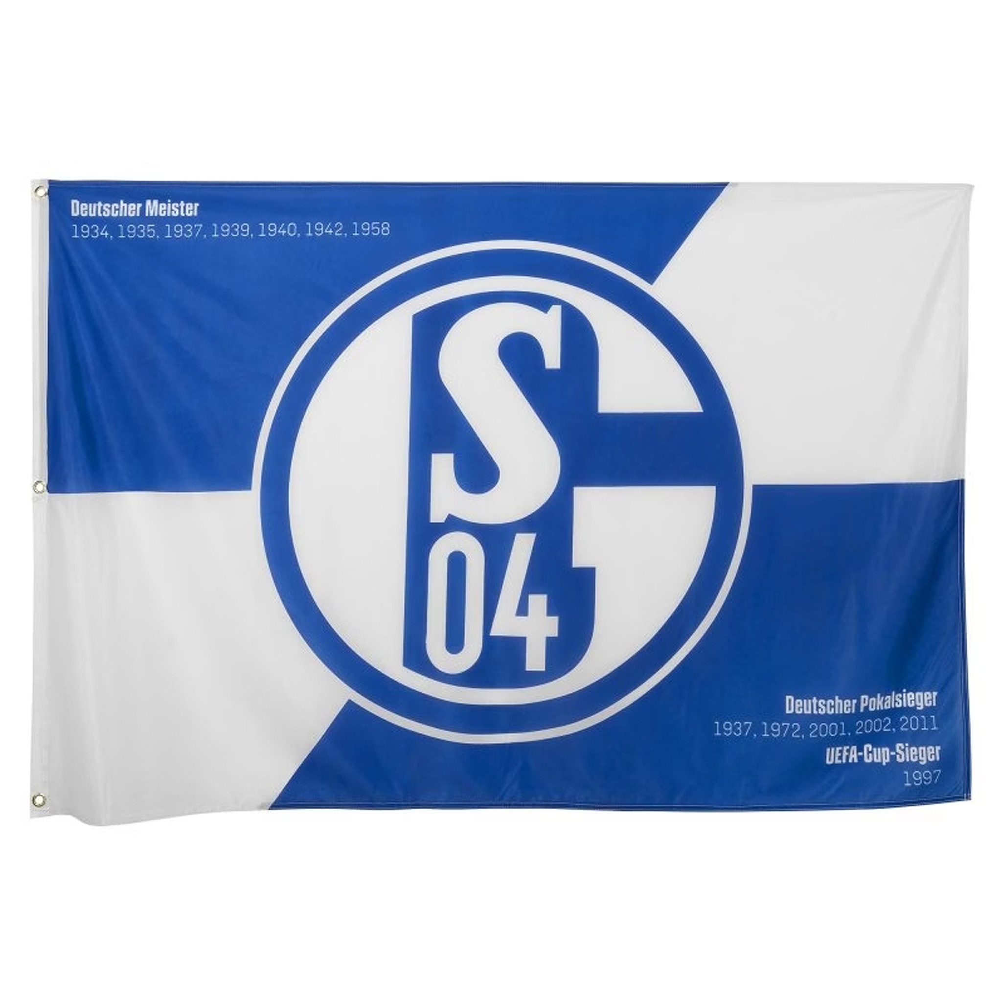 FC Schalke 04 Flagge Hissfahne Erfolge 100 x 150 cm 100% Polyester