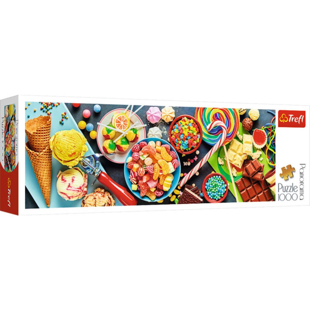 Puzzle Panoramapuzzle Süßigkeiten 1000 Teile