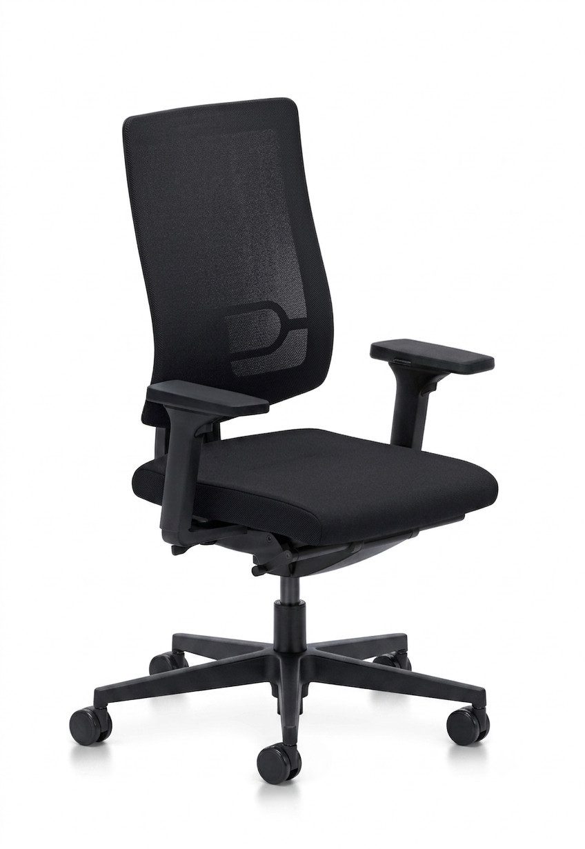 sedus Bürostuhl black dot (5 Jahre Garantie), 4D-Armlehnen, Rückenlehne mit Dorsokinetik, Lordosenstütze