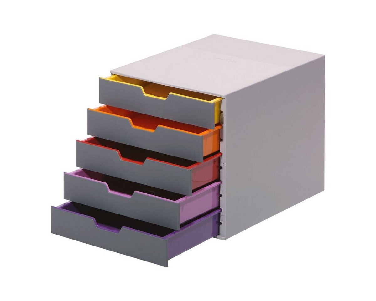 Thumbnail - DURABLE Schubladenbox VARICOLOR® 5, mit 5 Schubladen, geschlossen, stapelbar