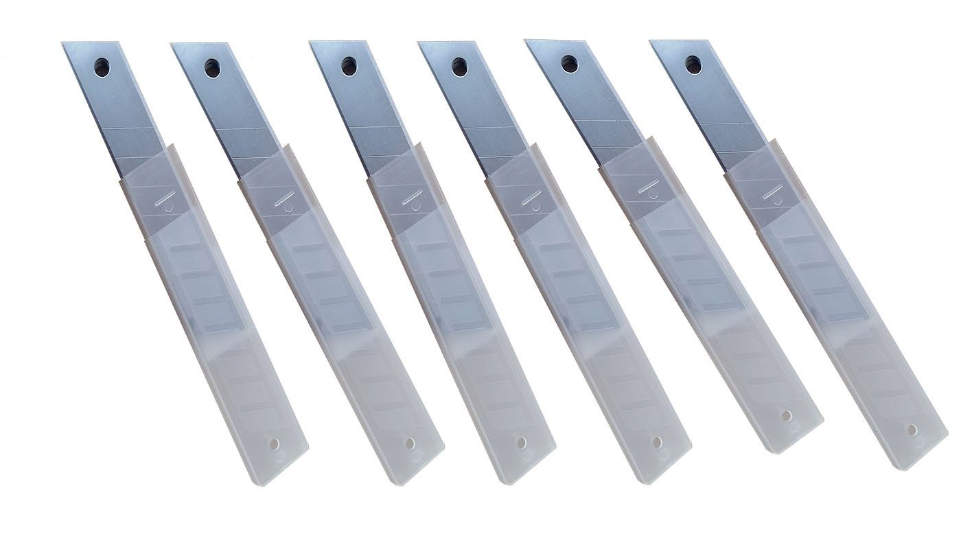 VaGo-Tools Teppichmesser 10x Abbrechklingen 18 mm Teppichmesser, (Packung) | Cutter