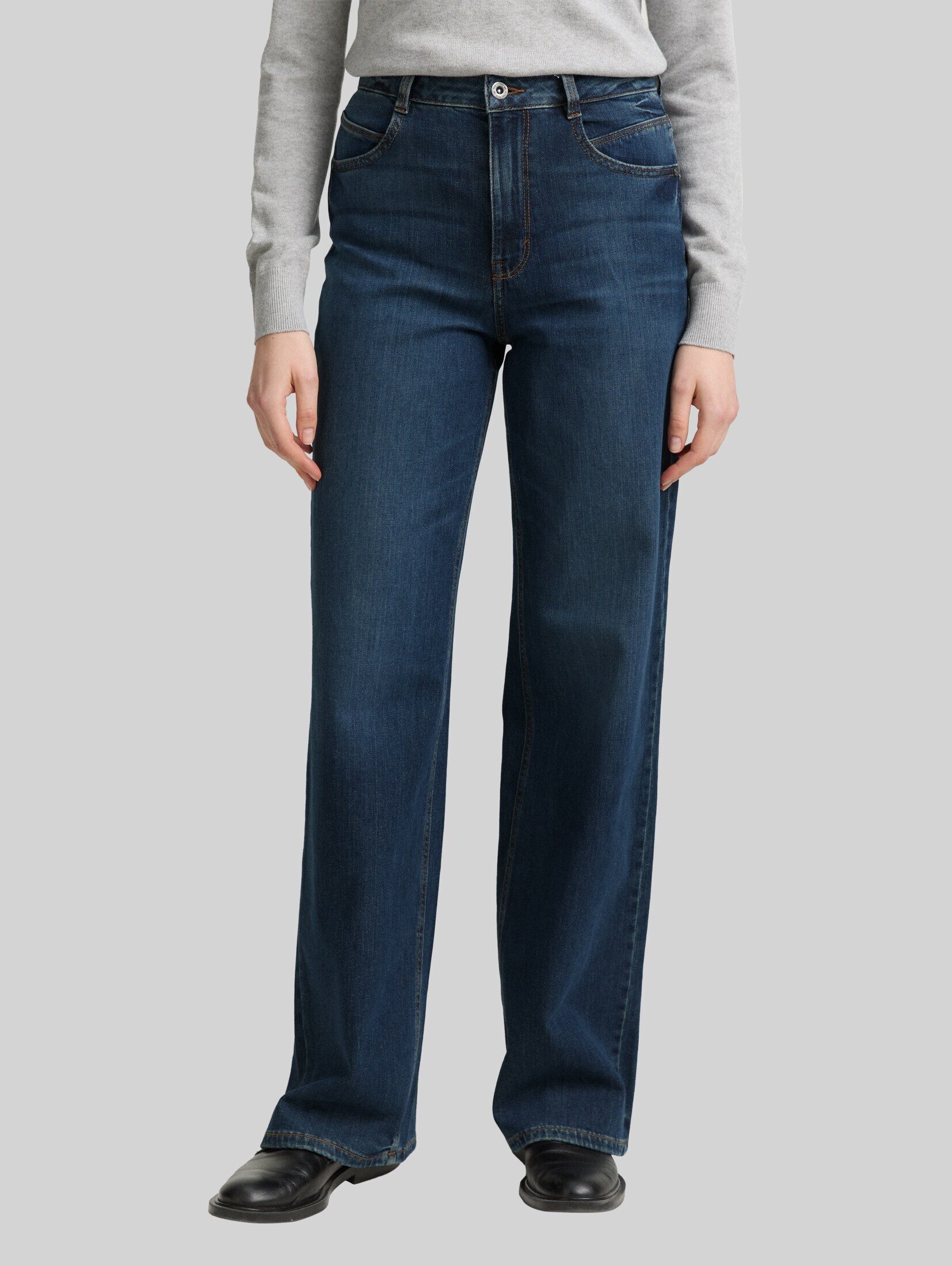 TOM TAILOR Weite Jeans Jeanshosen TTMADINA WIDE Jeans
