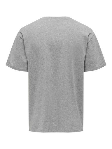 ONLY & light RLX SONS grey TEE ONSFRED Rundhalsshirt SS