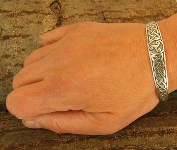 Kiss of Leather Silberarmband Armband Armreif 925 Sterling Silber Triskele Knotenmuster ABTris