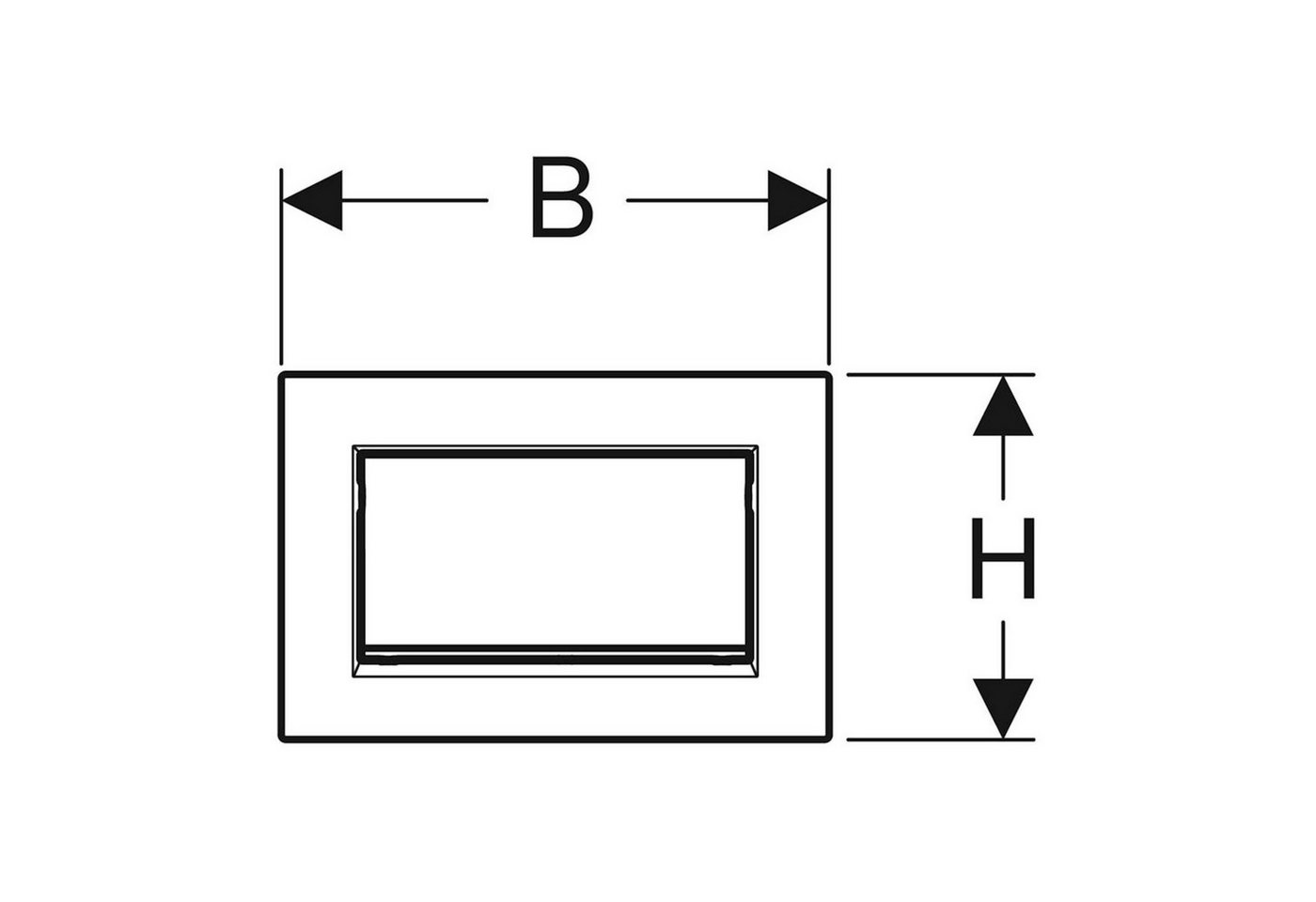 Thumbnail - GEBERIT Betätigungsplatten Sigma30 Spül-Stopp-Spülung hochglanz chrom