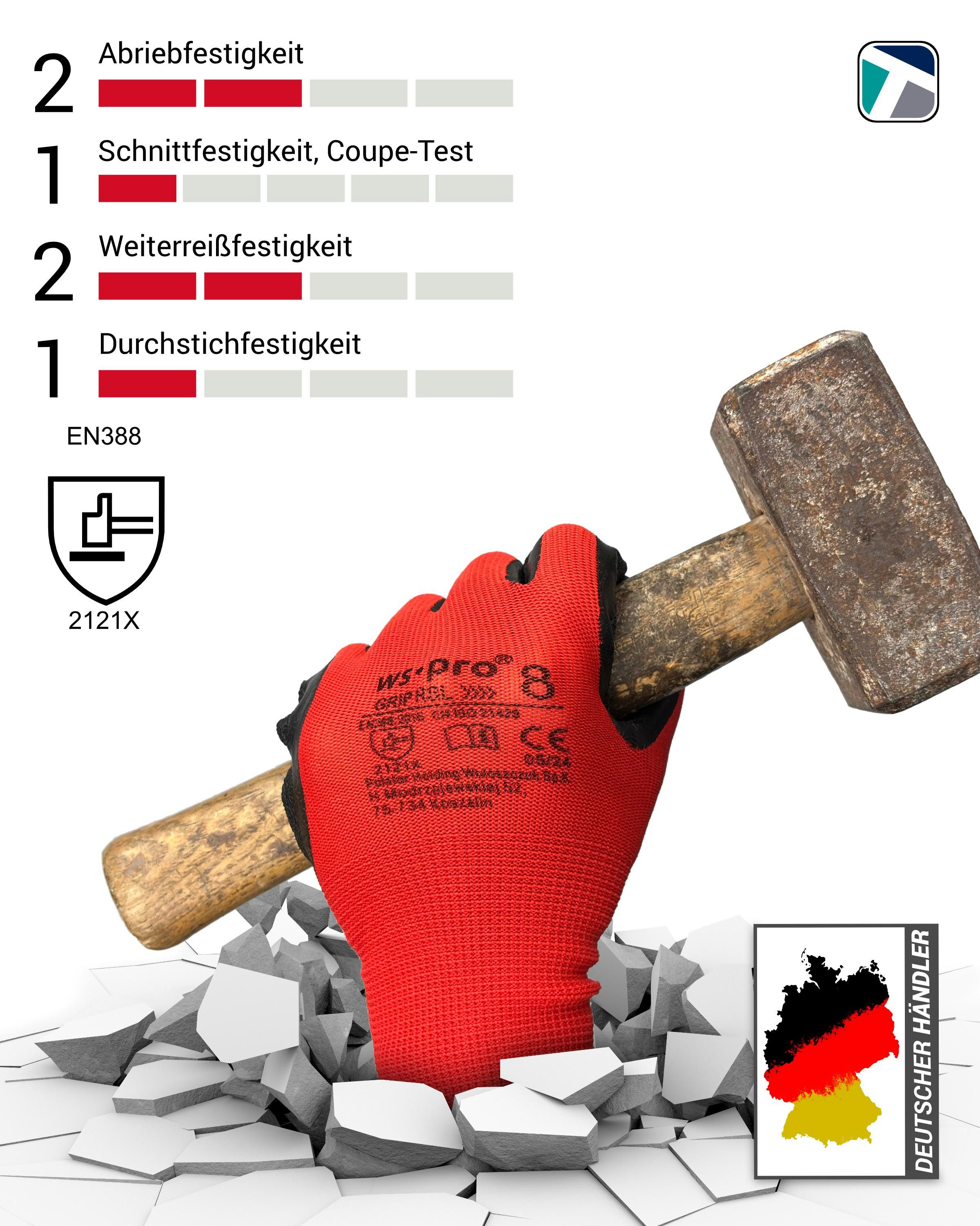 WS-Pro Arbeitshandschuhe Grip RSL günstig online kaufen