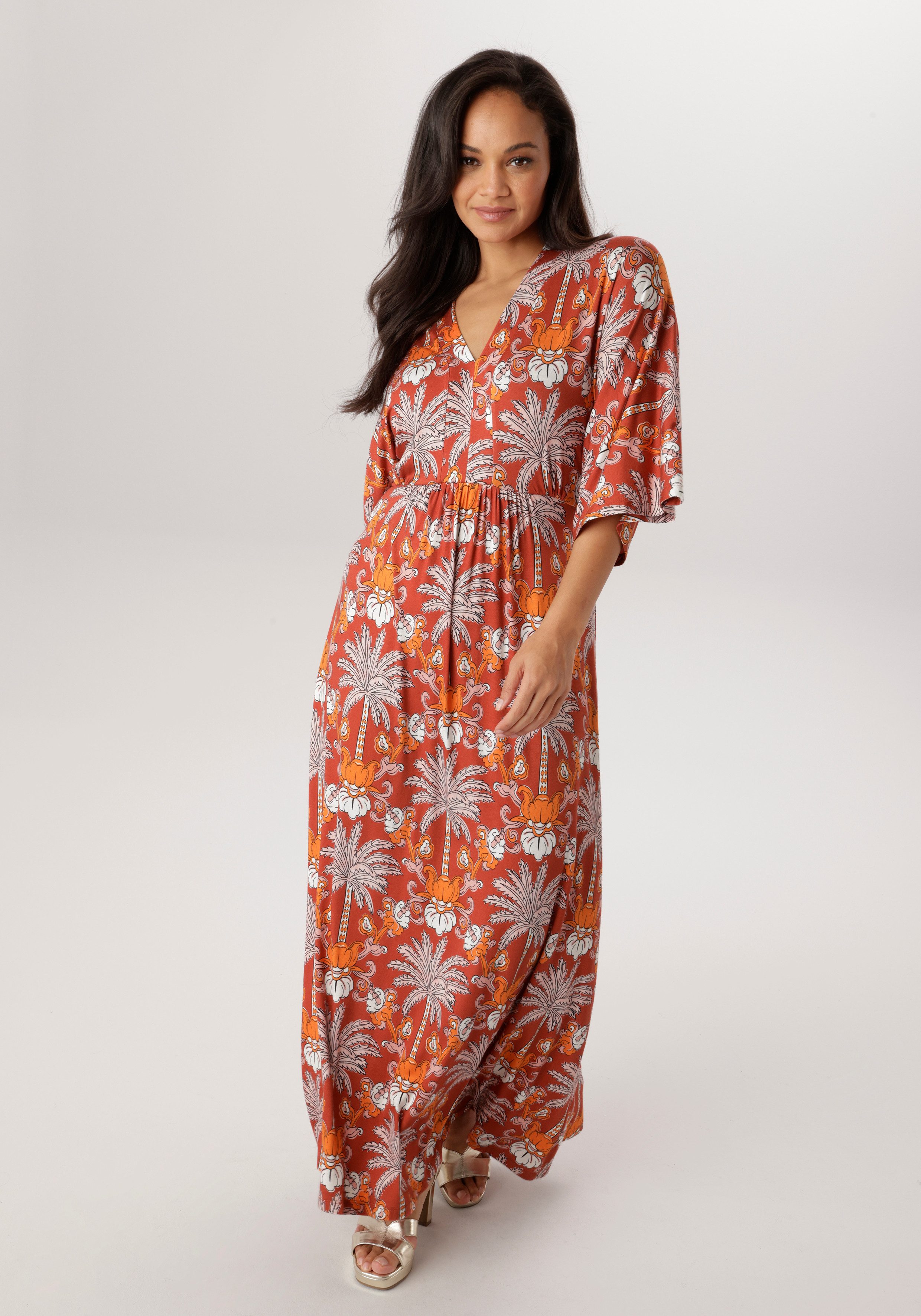 Aniston PLUS Jerseykleid in trendy Maxilänge - NEUE KOLLEKTION günstig online kaufen