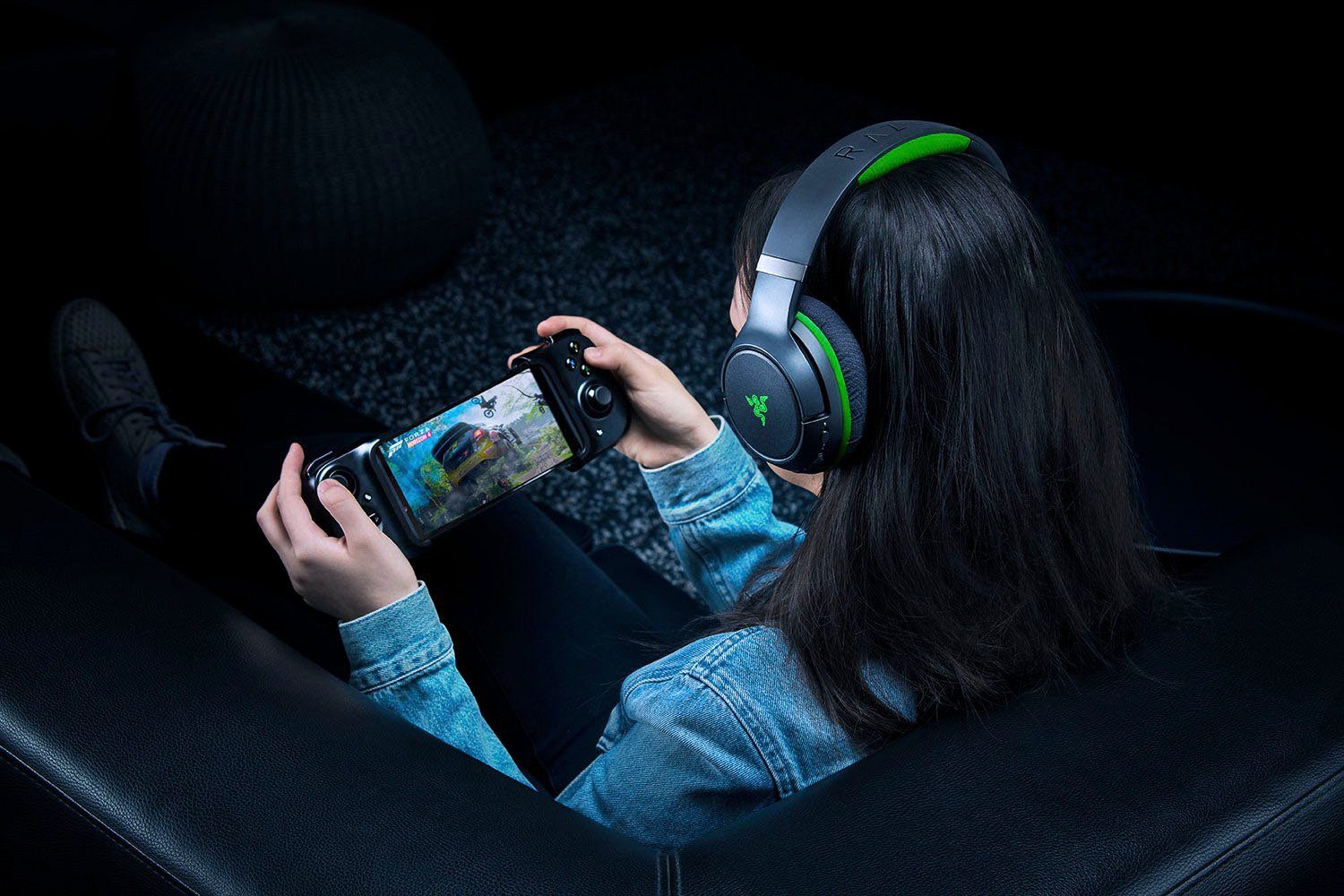 RAZER Kaira Pro für Wireless-Headset (Bluetooth, Xbox Xbox Wireless) grün/schwarz