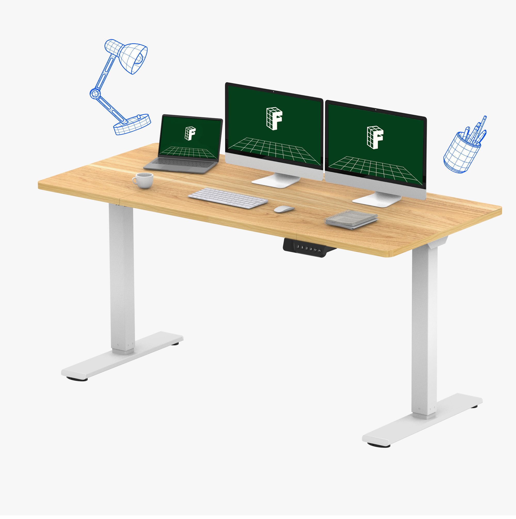 FLEXISPOT Schreibtisch Sitz-Steh-Tisch mit Memory-Funktionen (110X54/140X70 günstig online kaufen