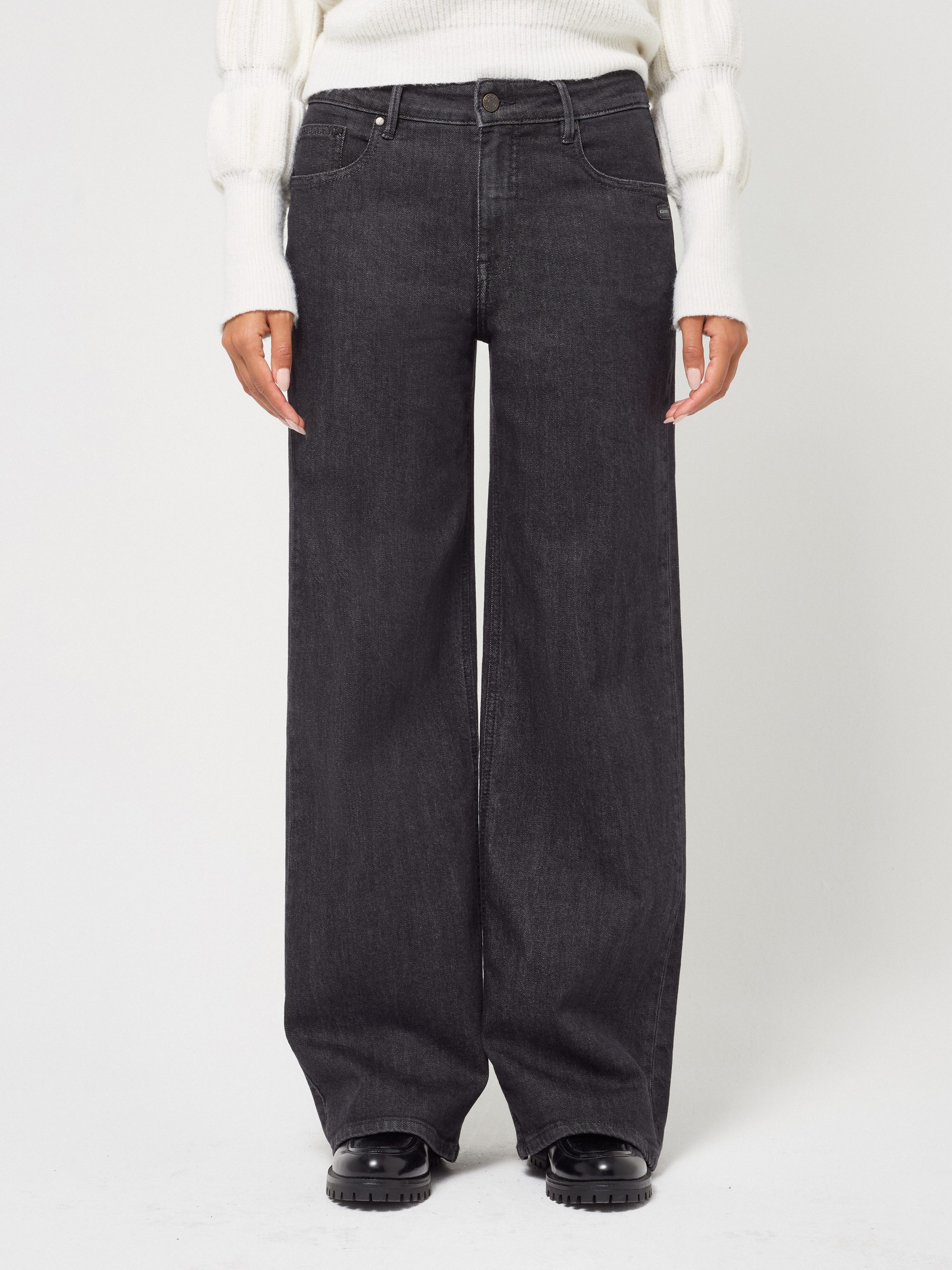 GANG Straight-Jeans 94CARLOTTA LONG Wide Leg im 5-Pocket-Stil