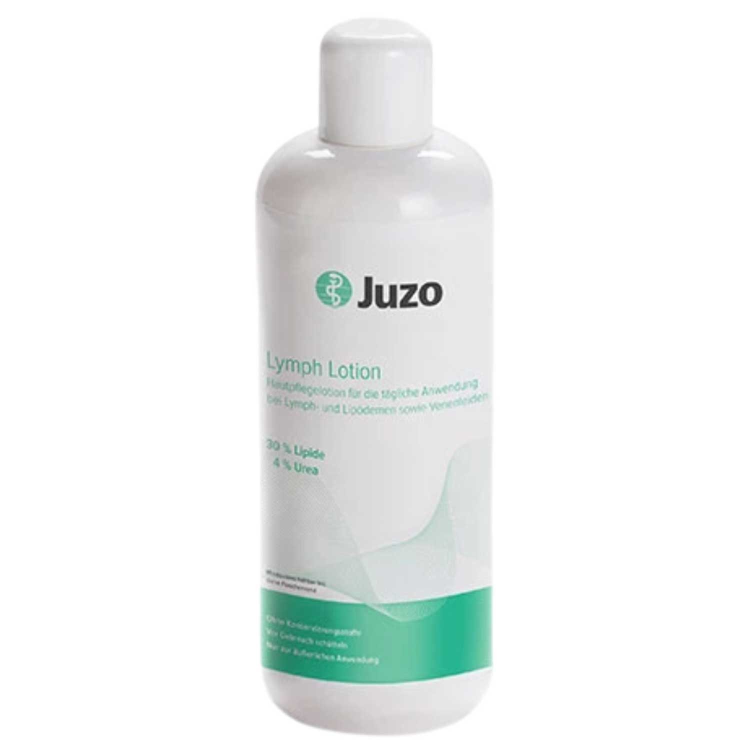 Julius Zorn GmbH Hautpflege-Set Juzo Lymph Lotion 500 ml Hautpflege bei Kompression, mit Urea Einzelartikel, 1-tlg., schnell einziehend, rückfettend