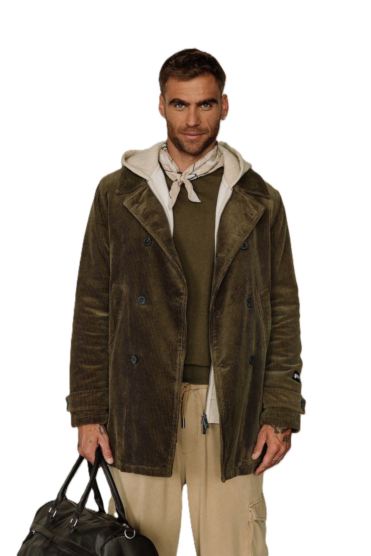 Freeman T. Porter Wintermantel Daril Big Corduroy - Cordmantel Herren - Outdoormantel