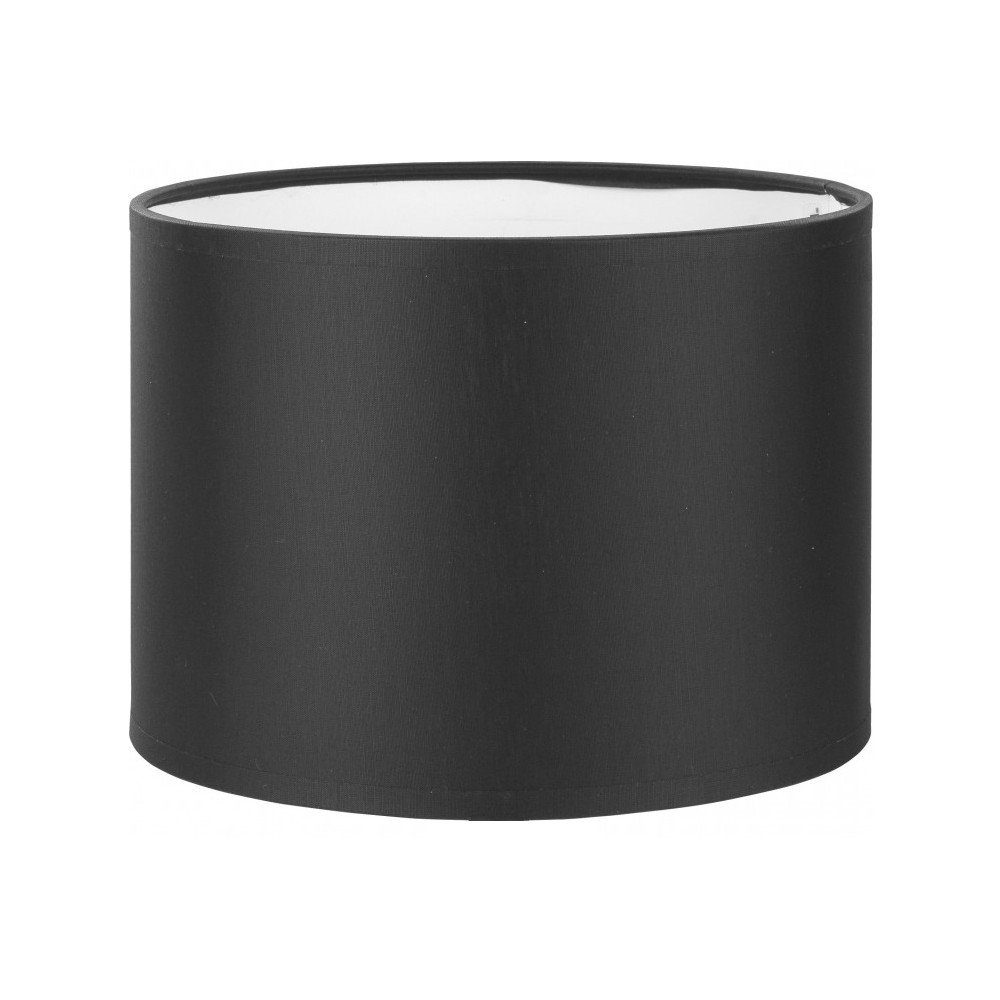 Licht-Erlebnisse Лампыschirm BAHATI, Schwarz mit Klettverschluss Adapter für E14 E27 Ø 20 cm