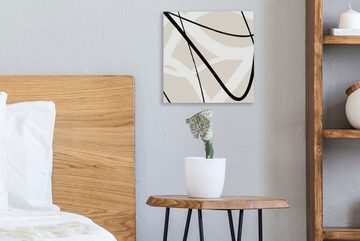 OneMillionCanvasses® Leinwandbild Linie - Abstrakt - Minimalismus - Pastell, (1 St), Leinwand Bilder für Wohnzimmer Schlafzimmer