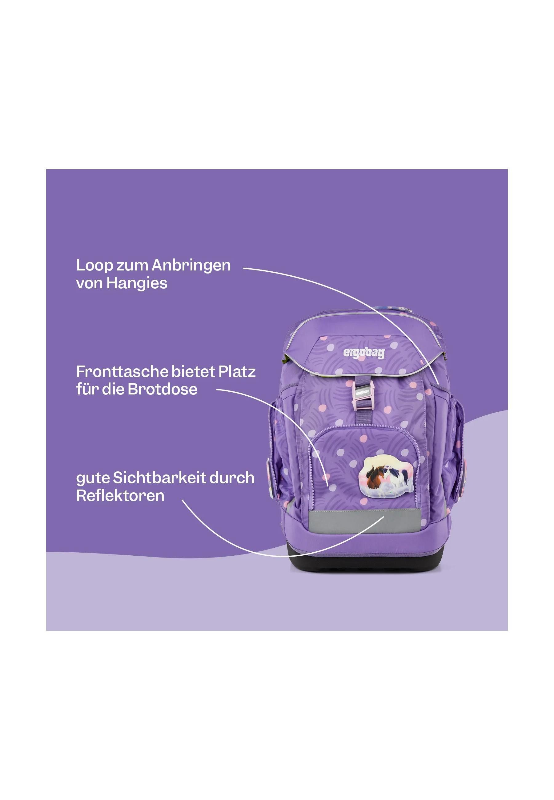 ergobag Schulranzen maxi Set Bundle . (6-tlg., 7-teiliges Set), größenverstellbares Rückensystem