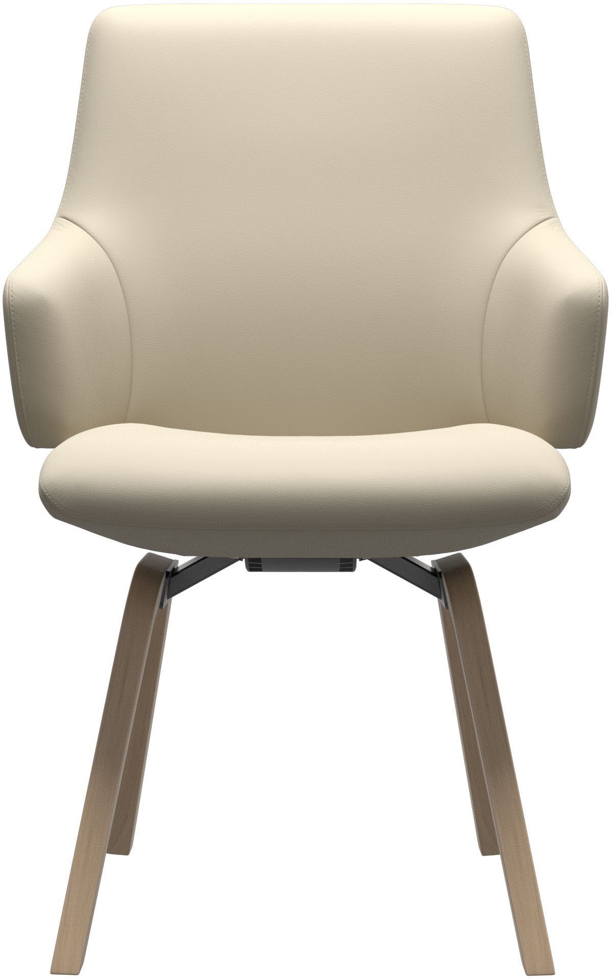 Stressless® Polsterstuhl Laurel, Low Back mit Armlehne, Größe L, mit schräggestellten Beinen in Walnuss