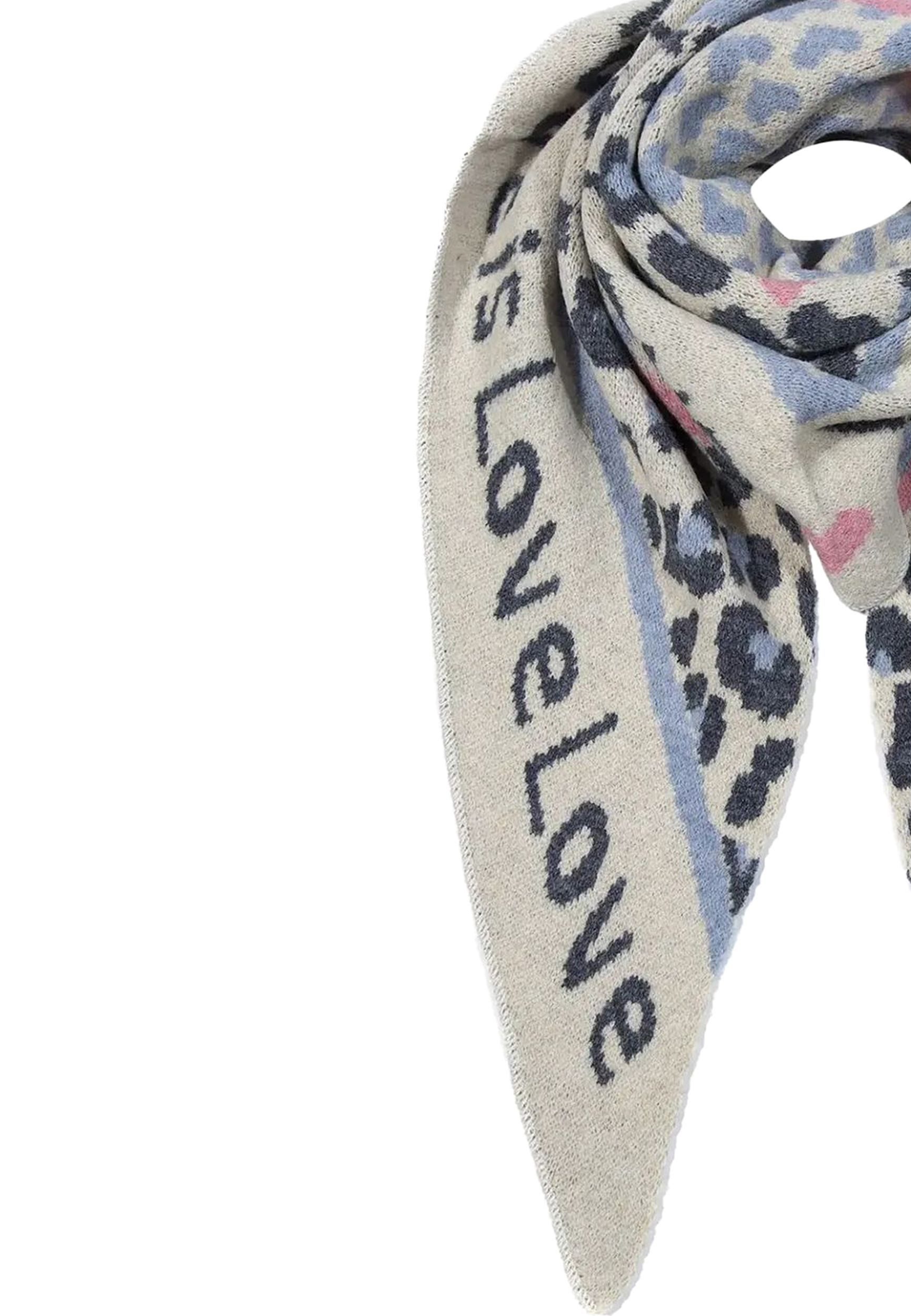 Faera Modeschal Animal Love Dreieckstuch elastischer Strick Leo Muster, 814 günstig online kaufen