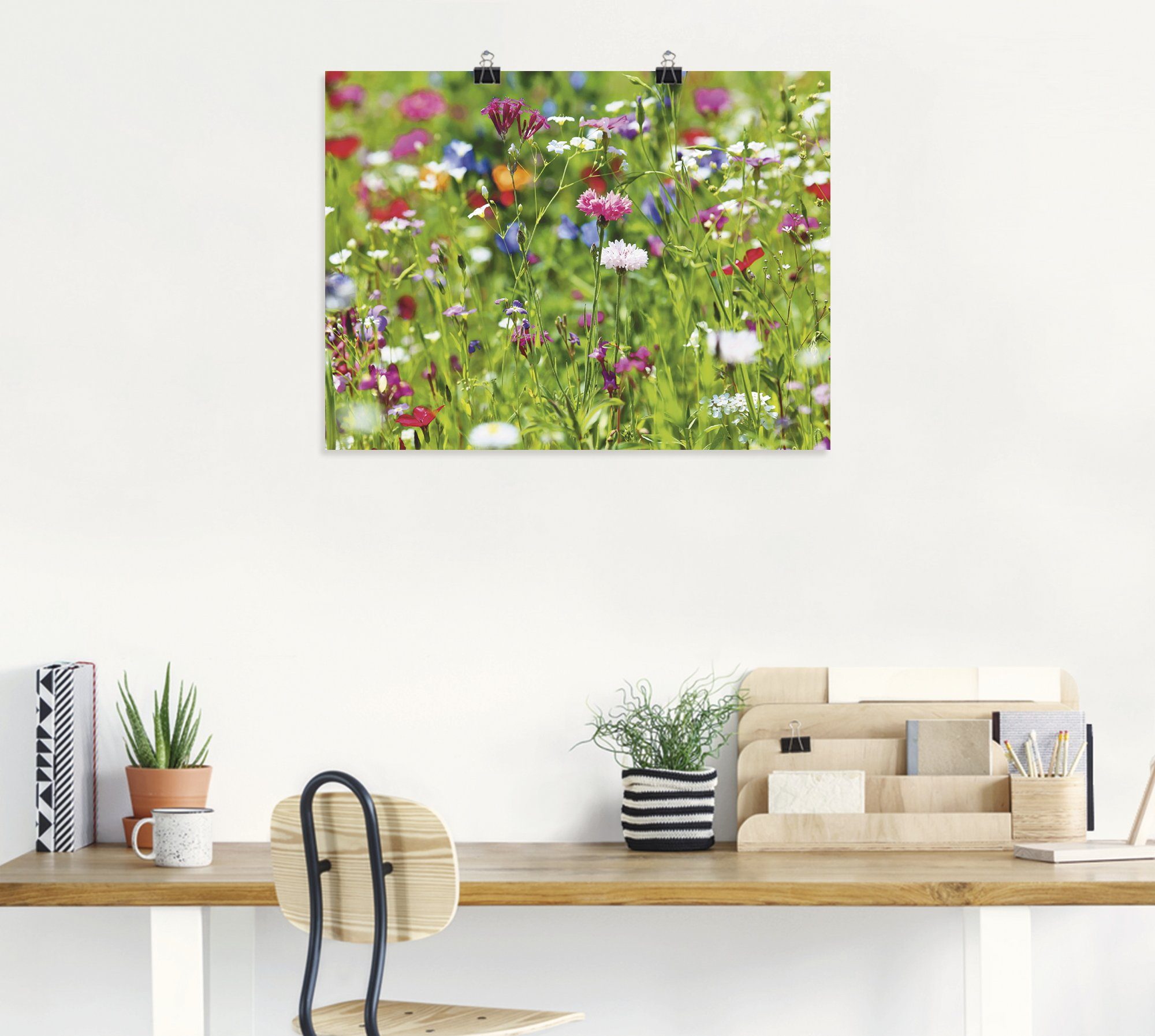 Artland Wandbild Blumenwiese I, Blumenwiese (1 St), als Leinwandbild, Poster in verschied. Größen