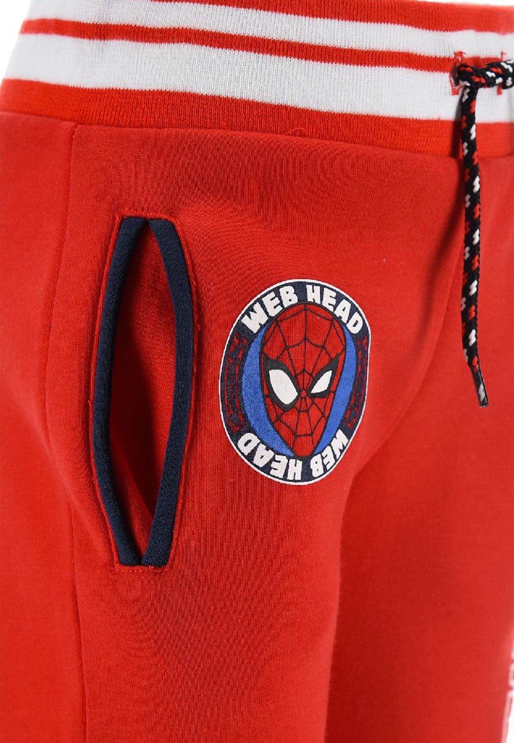Jungen Jogginghose Rot Spiderman Trainingshose Hose Freizeit Kinder