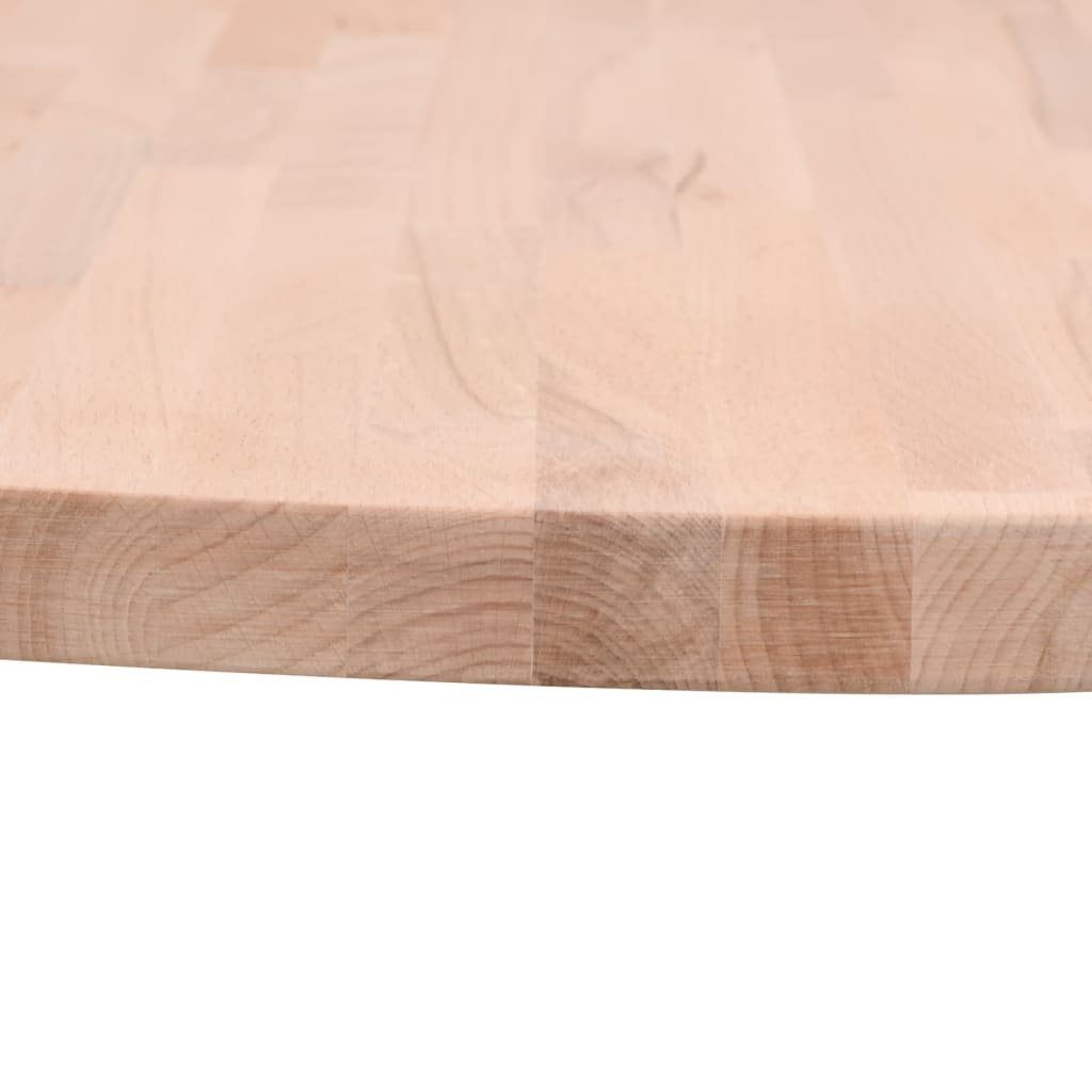 furnicato Tischplatte Ø30x1,5 cm Rund Buche Massivholz