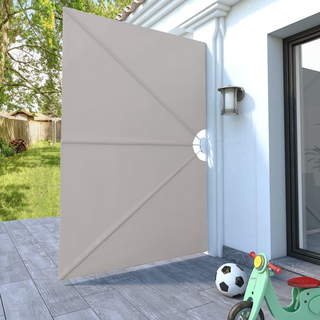 vidaXL Seitenmarkise 240 x 160 cm Faltbarer Terrassen-Seitenfächer Creme 240x160 cm