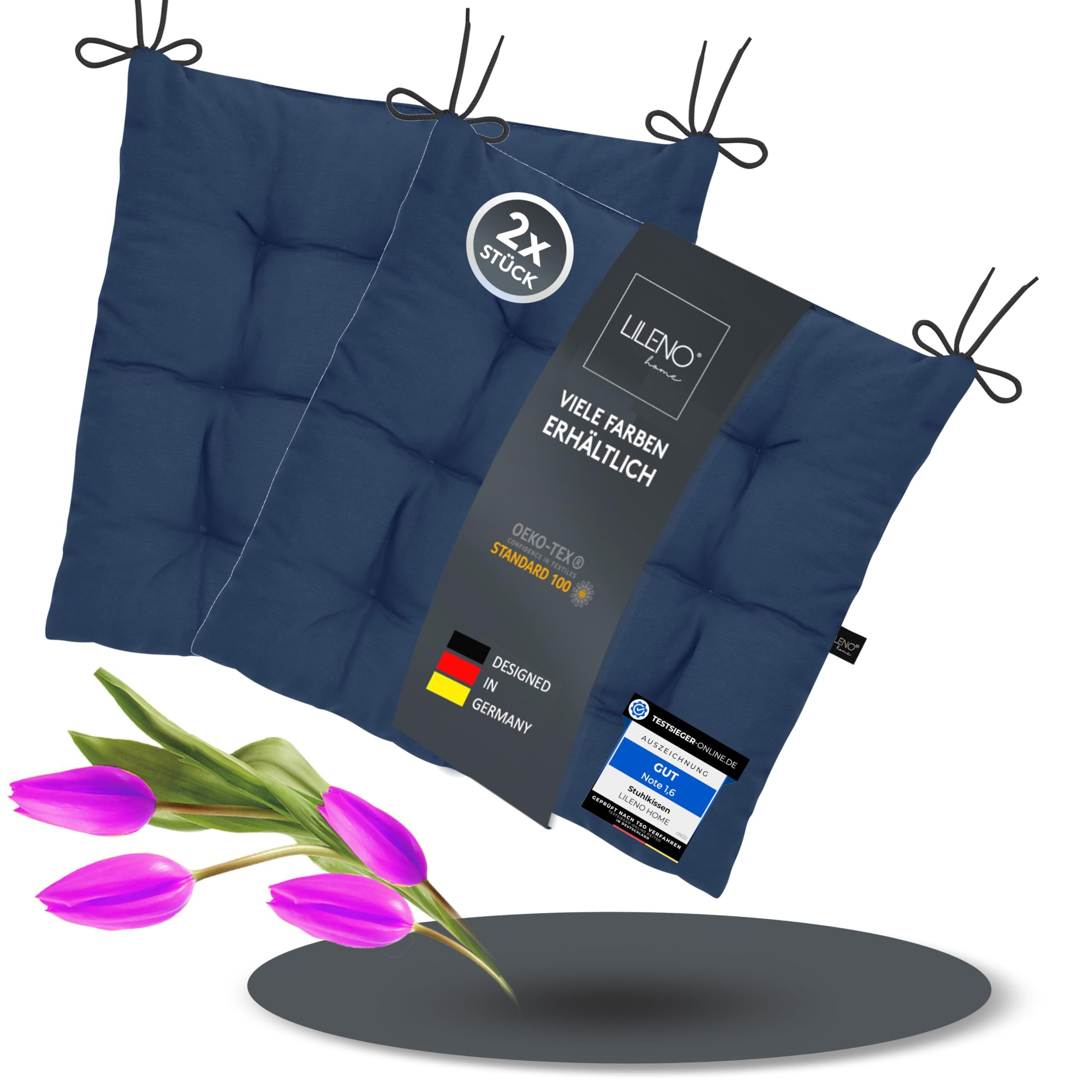 LILENO HOME Stuhlkissen Sitzkissen für Gartenstuhl, günstig online kaufen