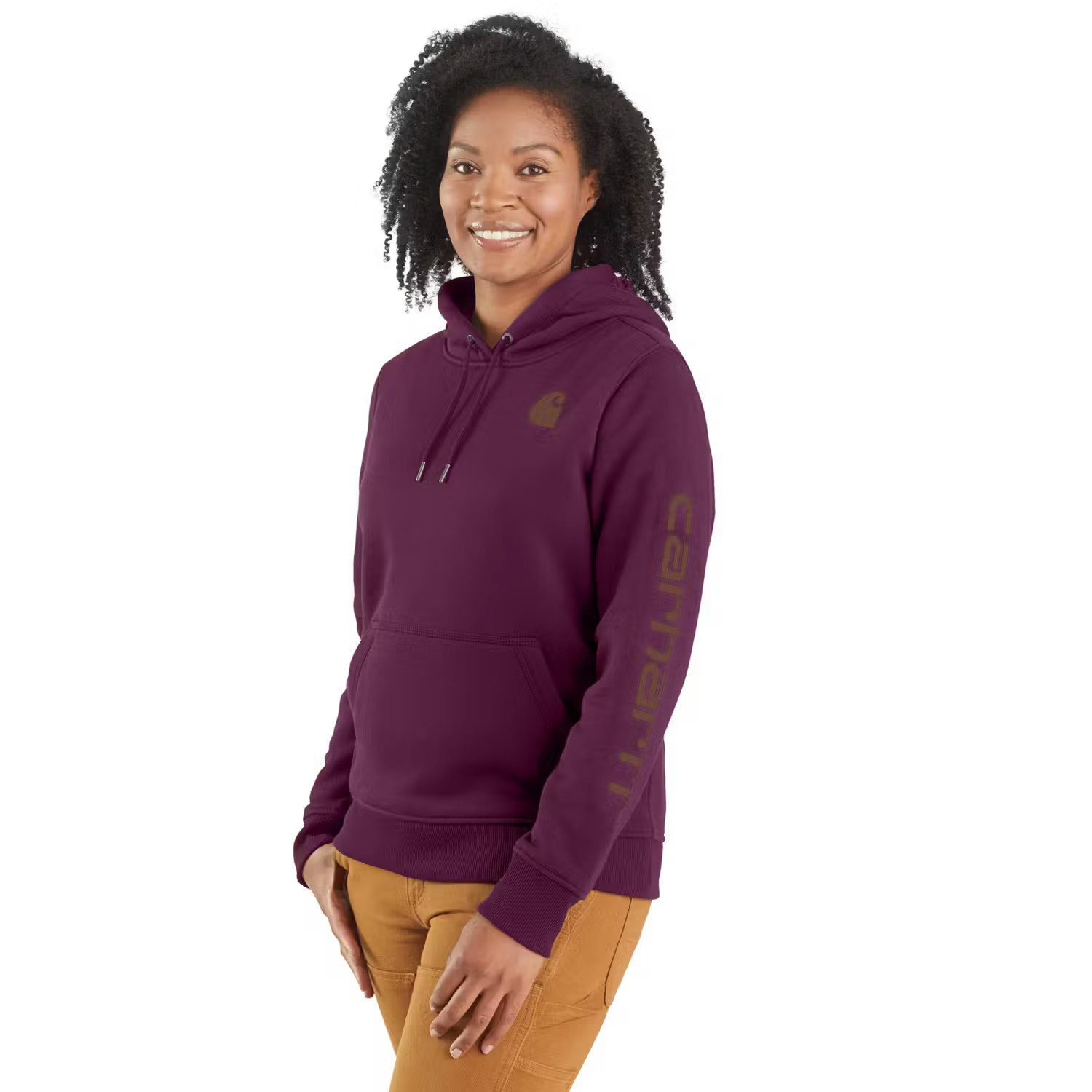 Carhartt Hoodie Carhartt 102791 Damen-Sweatshirt Mit Logo Auf Dem Ärmel günstig online kaufen