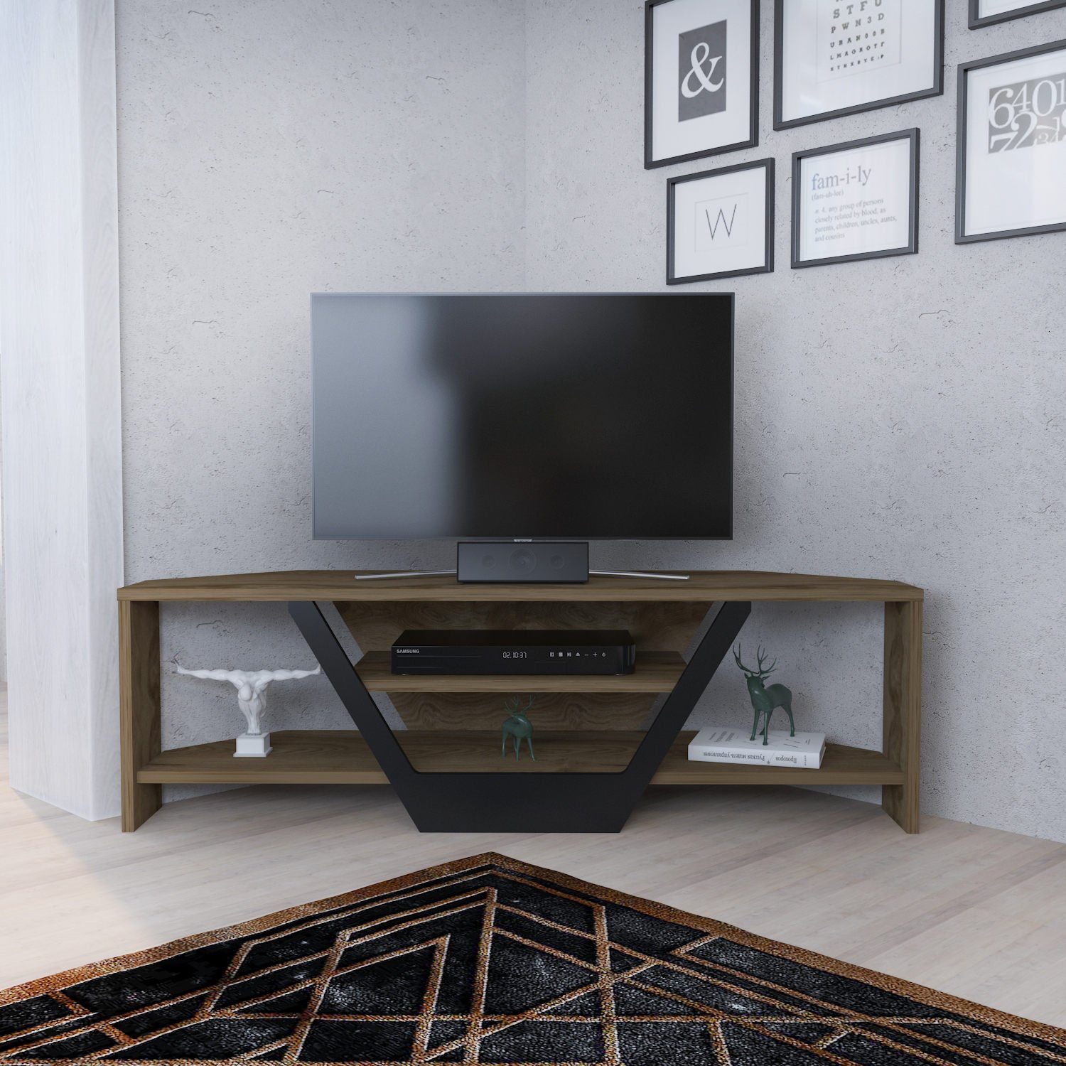 Skye Decor TV-Schrank Schränke, 36,8x120x35 cm, 100% Melaminbeschichtete Partikelplatte | TV-Schränke