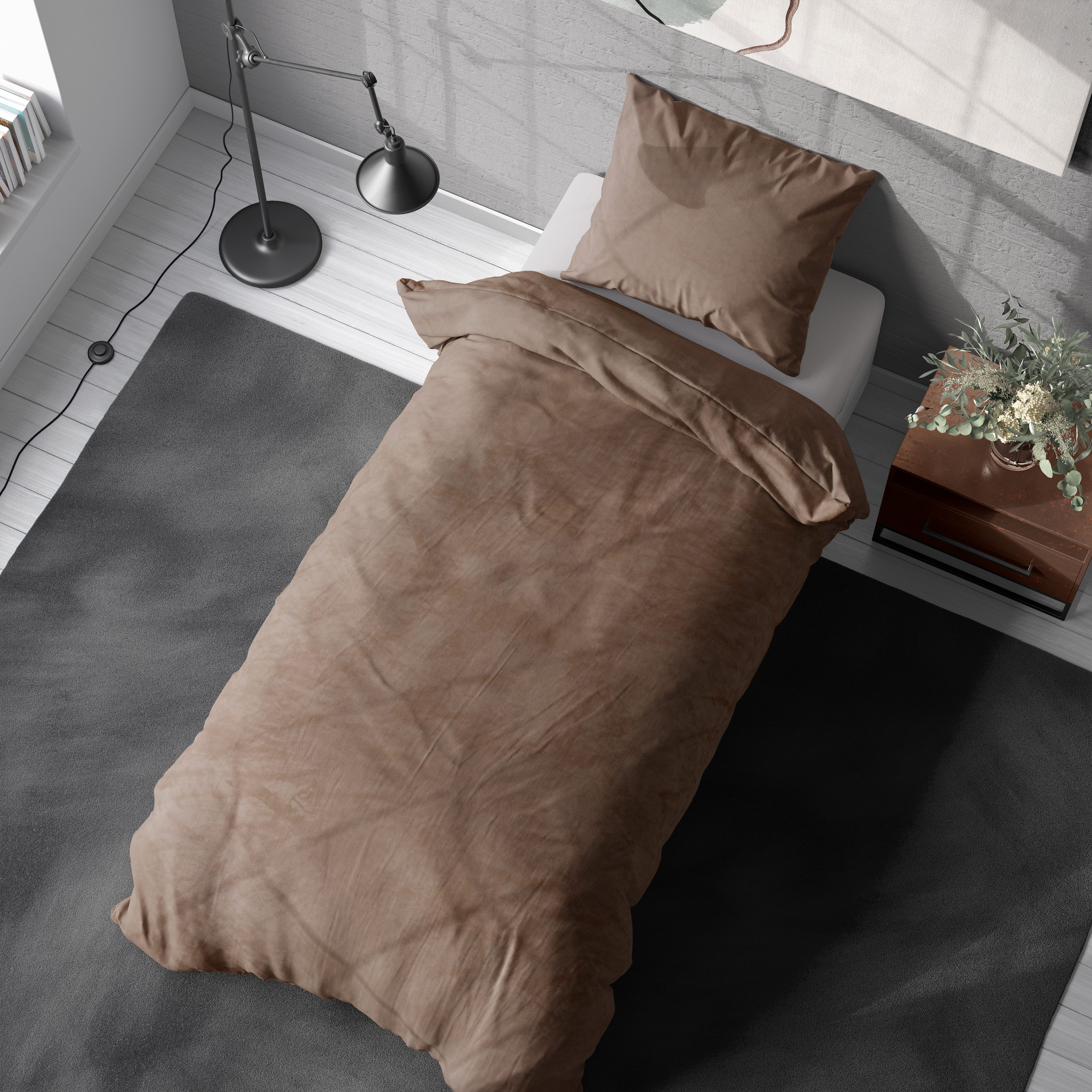 livessa Постельное белье Cashmere Touch Постельное белье – kuschelig, mit 80x80 Kissenbezug, Cashmere Touch – samtig weich & atmungsaktiv, 180 g/m² Постельное белье