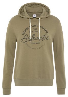 AJC Kapuzensweatshirt mit konstrastfarbenem Labelprint