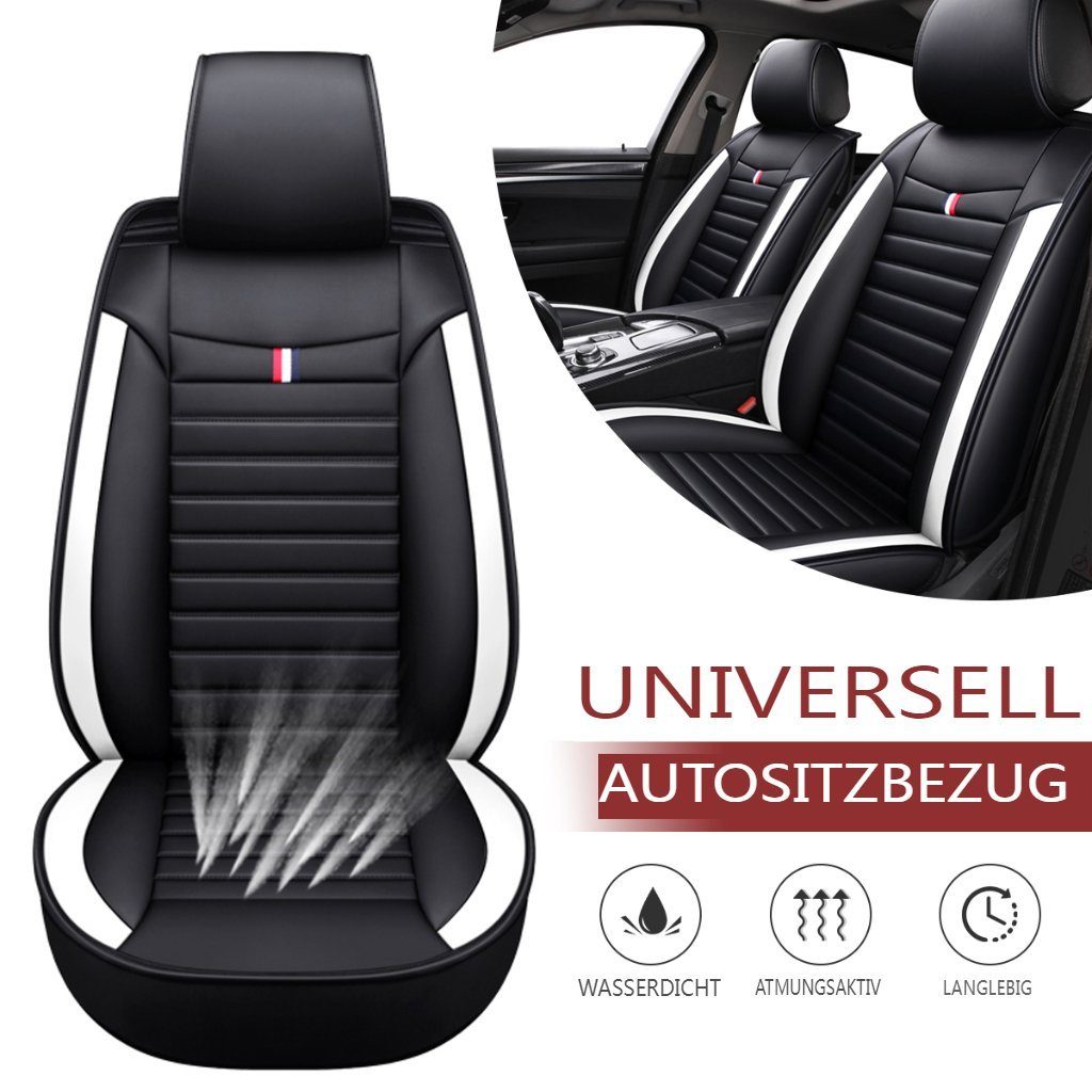 AUDEW Car Seat Cover, 1-piece, Universal Car Seat Protector Front Seat Faux Leather