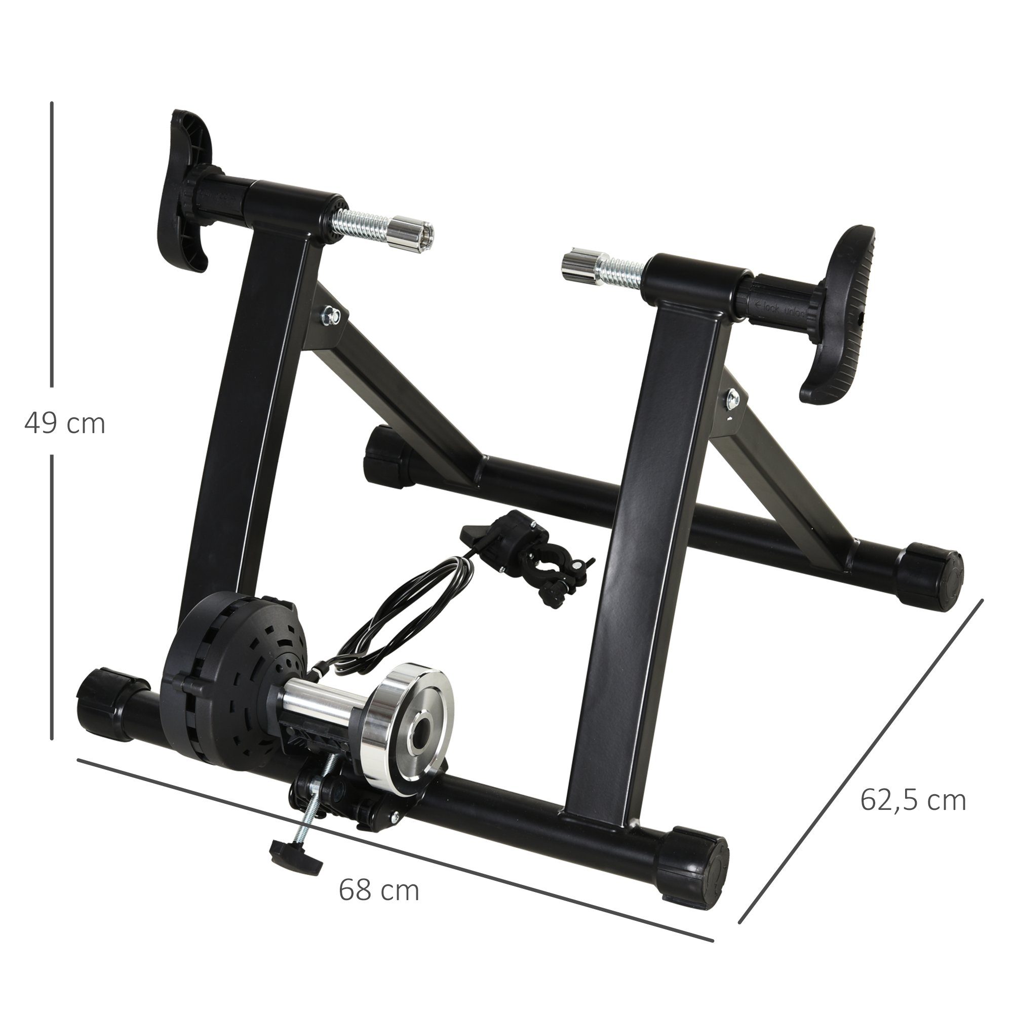 HOMCOM Rollentrainer Heimtrainer