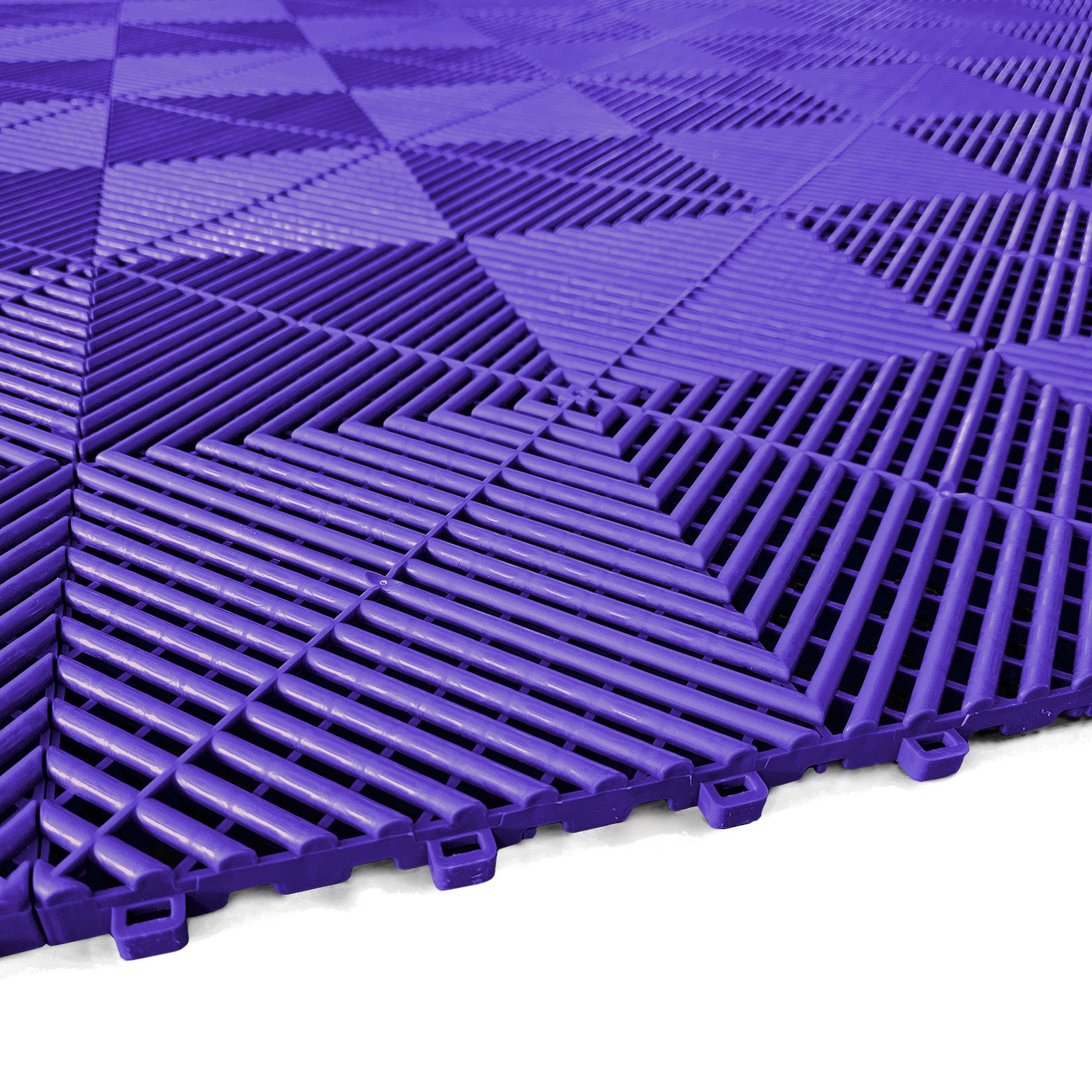 RAMROXX Klickfliesen Performance Bodenfliese Garagenboden Violett 40x40cm 6 Stck 0,96qm