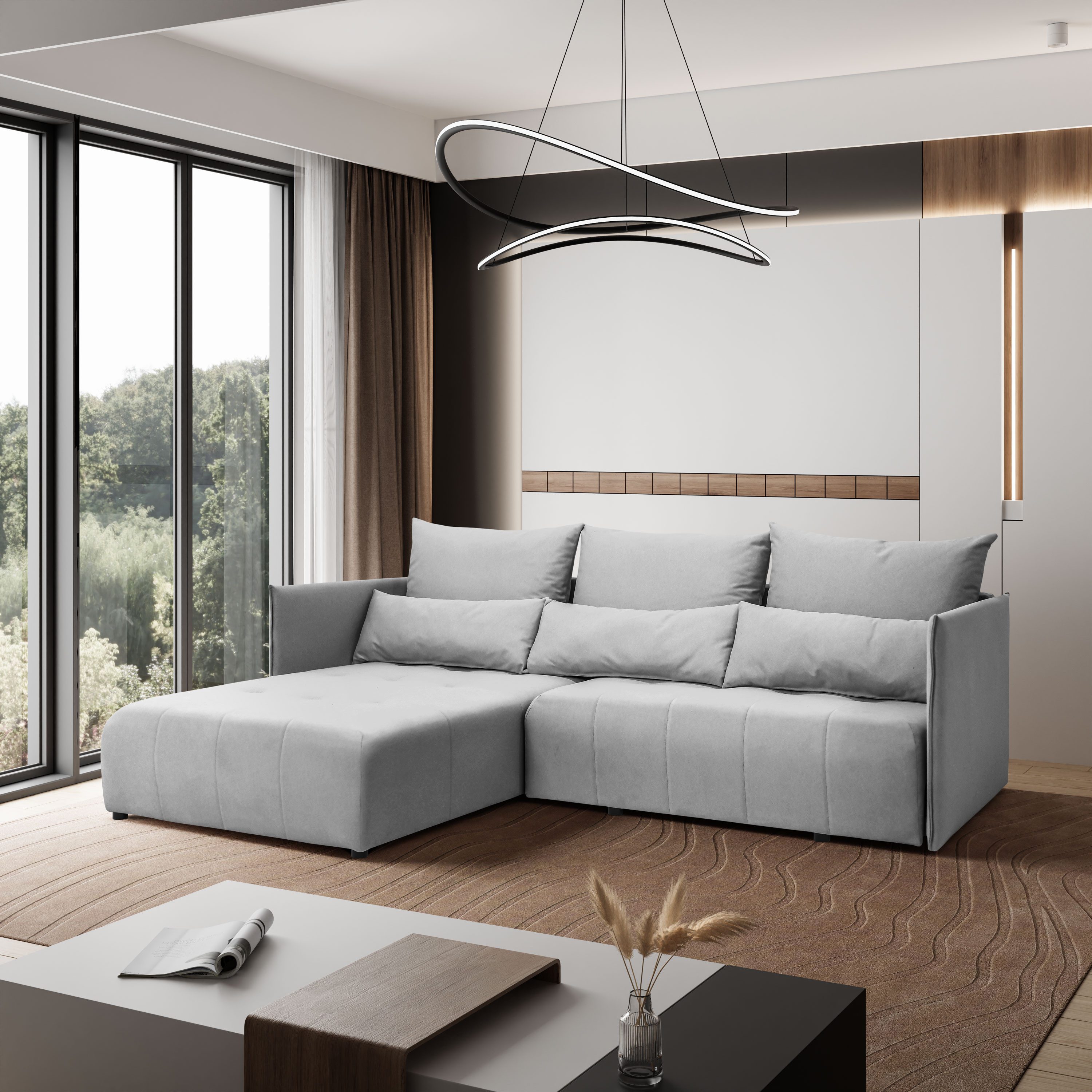 Kaiser Möbel Ecksofa Sofa L form, Couch L form Hannover L stoff Castel, Ecksofa