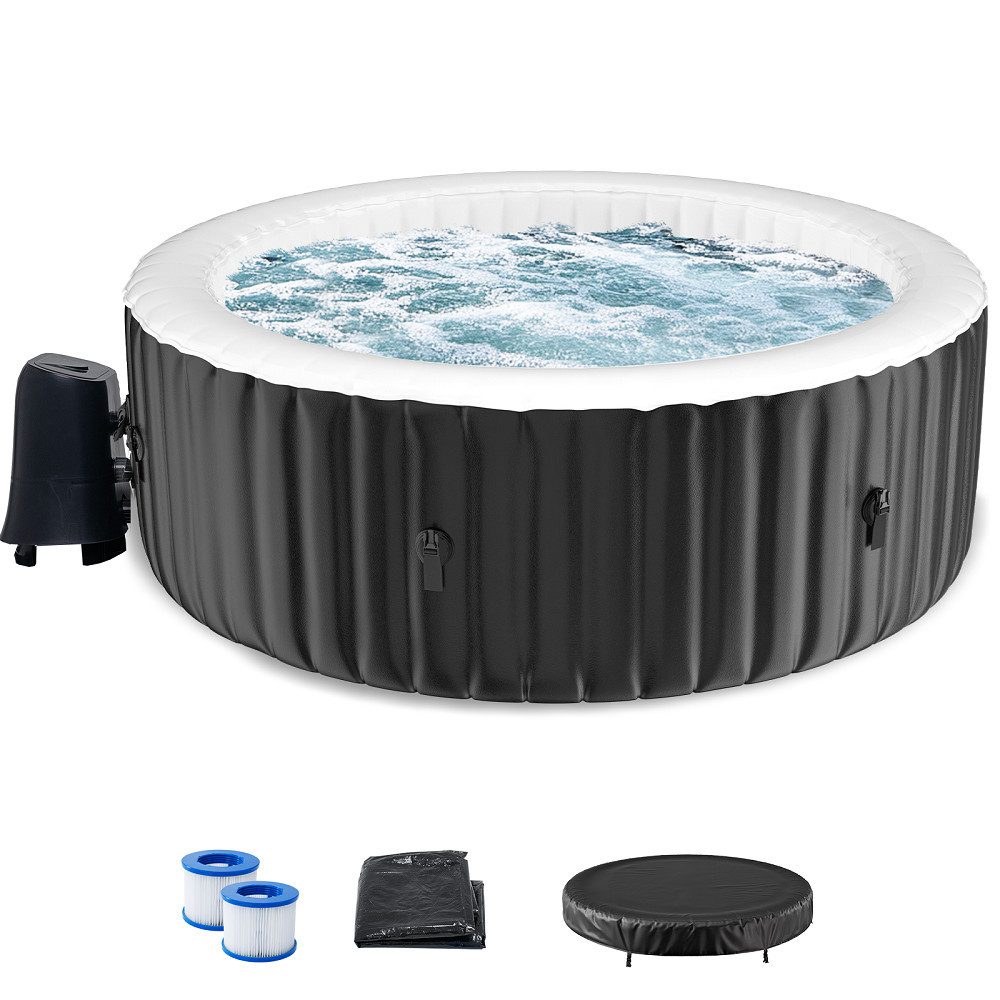 Meulbaty Whirlpool aufblasbar MSpa Tekapo 2-4 Personen, (1-tlg), Innen- und Außenbereich Pool 180x180cm
