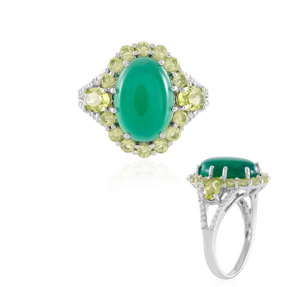 Cavill Silberring Indischer grüner Onyx & günstig online kaufen