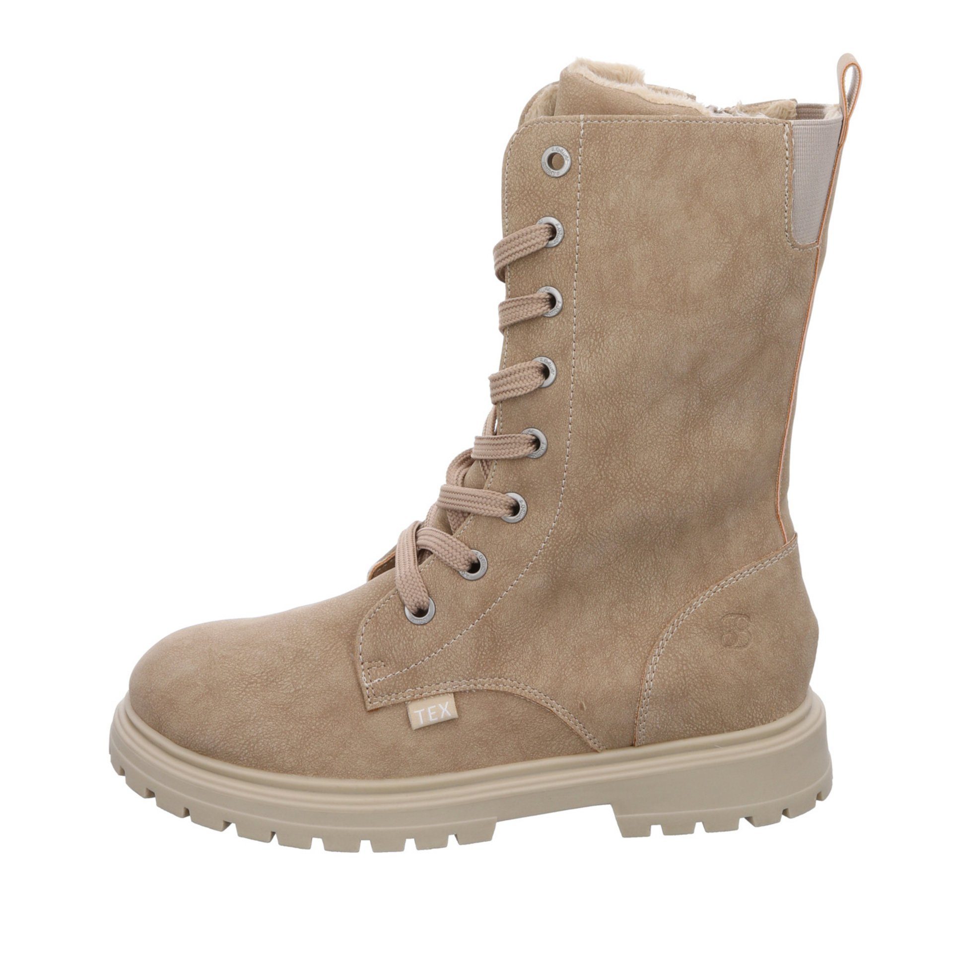 s.Oliver uni Schnürboots Synthetik Chelseaboots Sand Synthetik