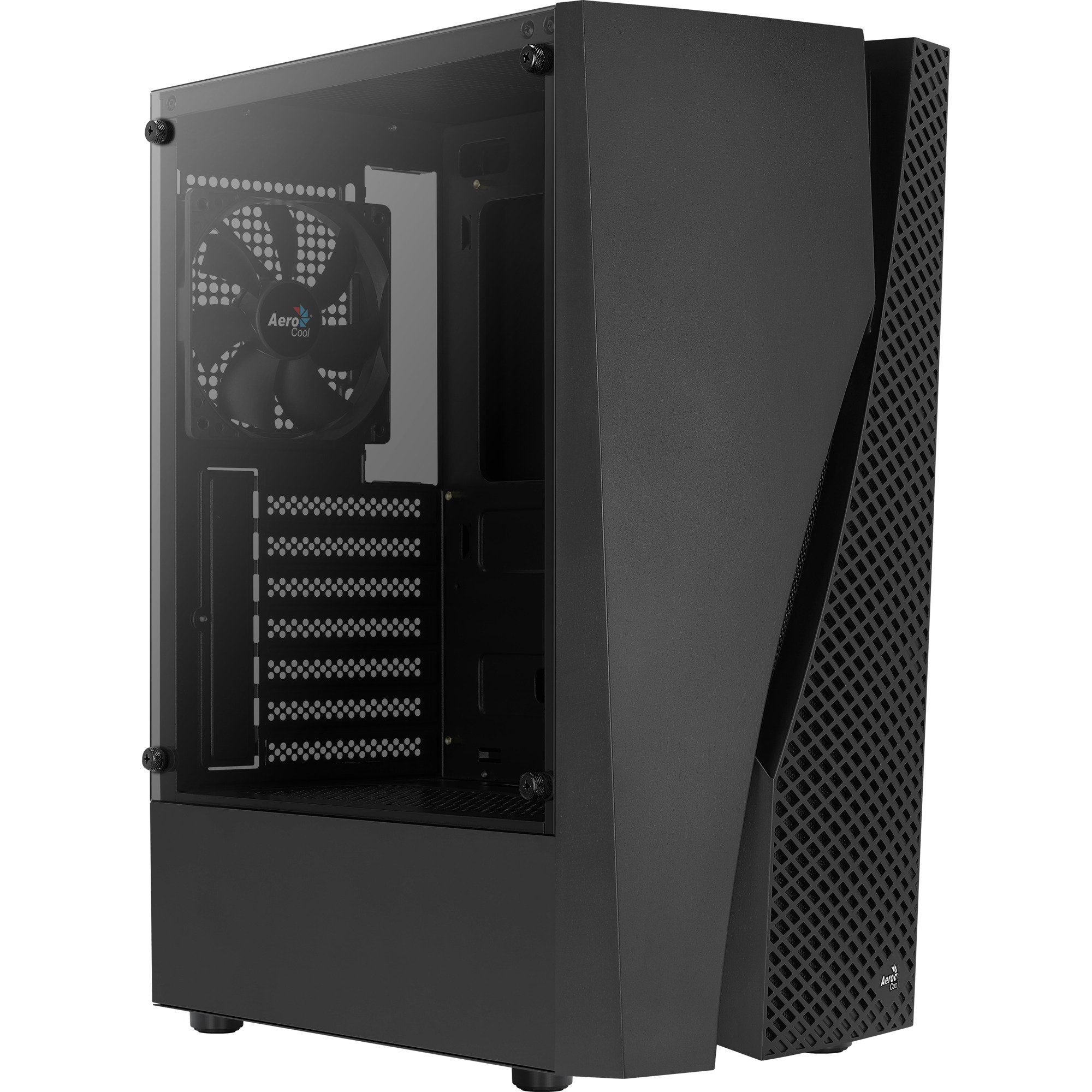 PC-Gehäuse Aerocool Wave-G-BK-v1, Tower-Gehäuse, (Tempered