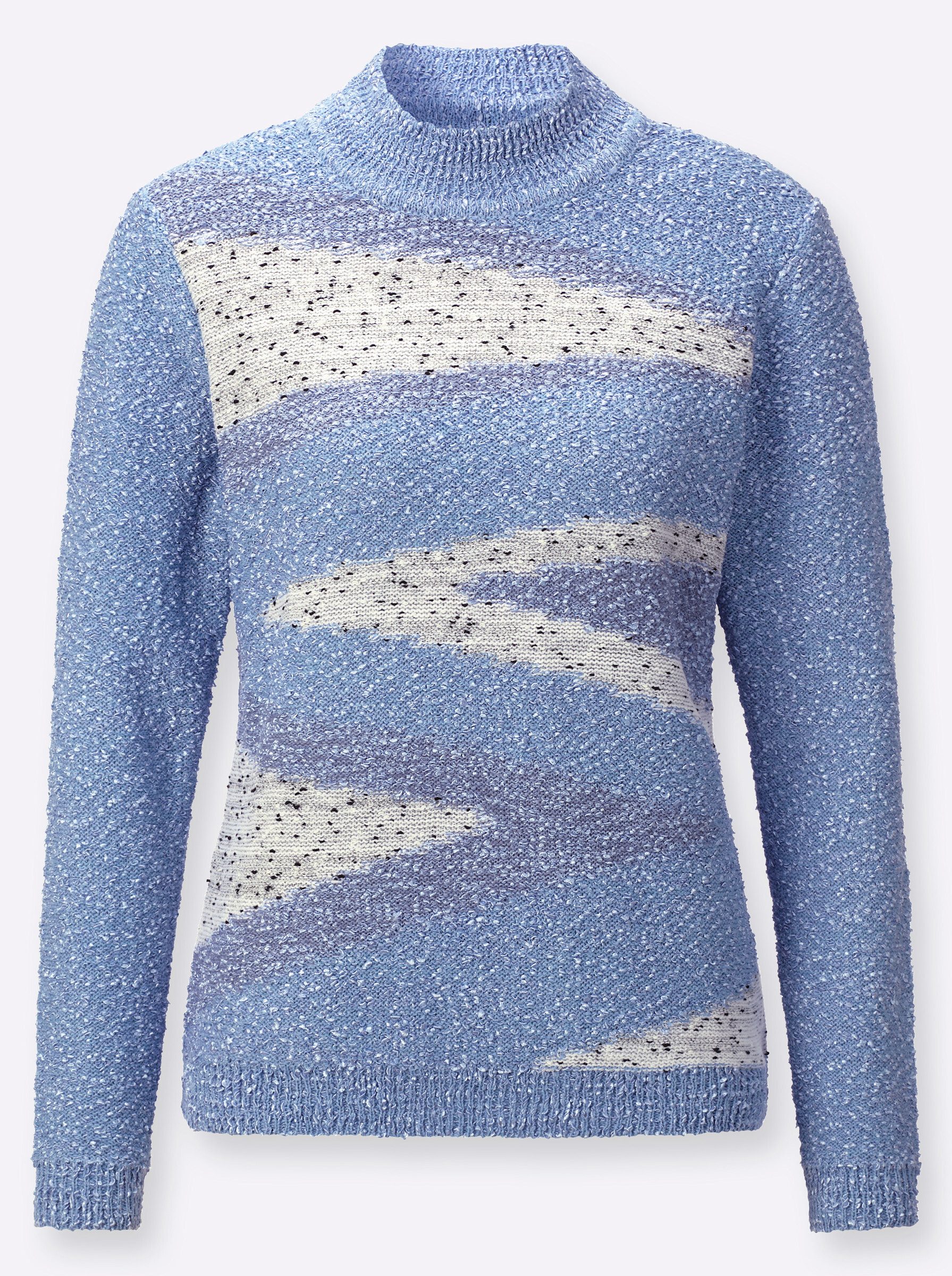 Witt Strickpullover Stehkragen-Pullover Langarm Links-Strick günstig online kaufen