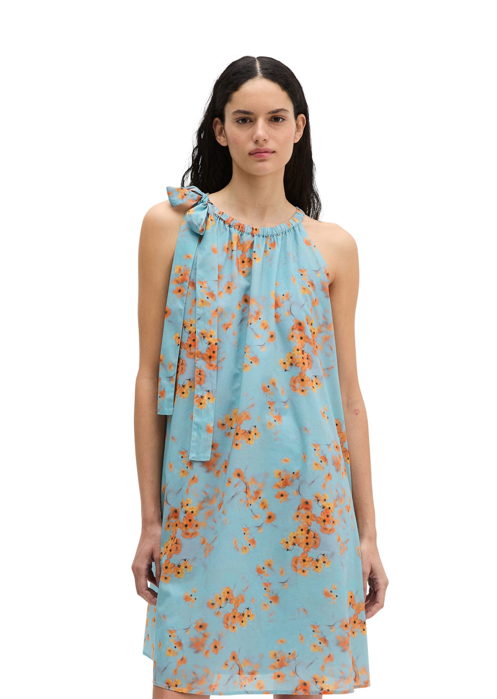 Marc O'Polo Minikleid aus bedrucktem Baumwoll-Voile