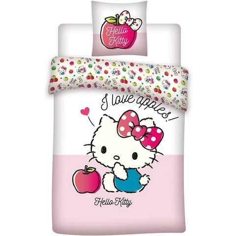 Babybettwäsche Hello Kitty Baby Bettwäsche 40 x 60 und 100 x 135 cm, BrandMac