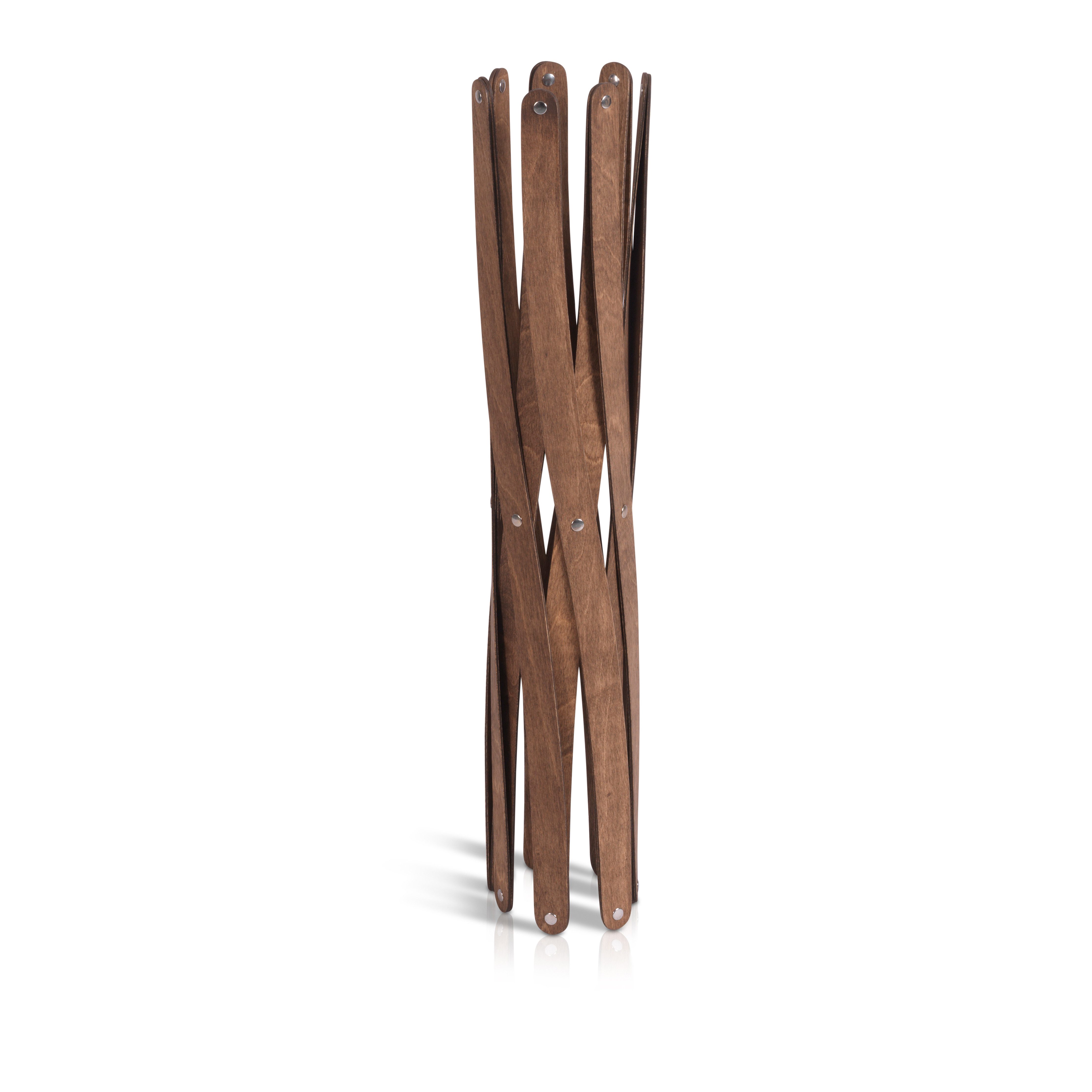Klein & More Wäschesortierer Gestell für Design Wäschesammler Marie Pi, passt sich Füllvolumen an, Holz – Bild 2 von 3
