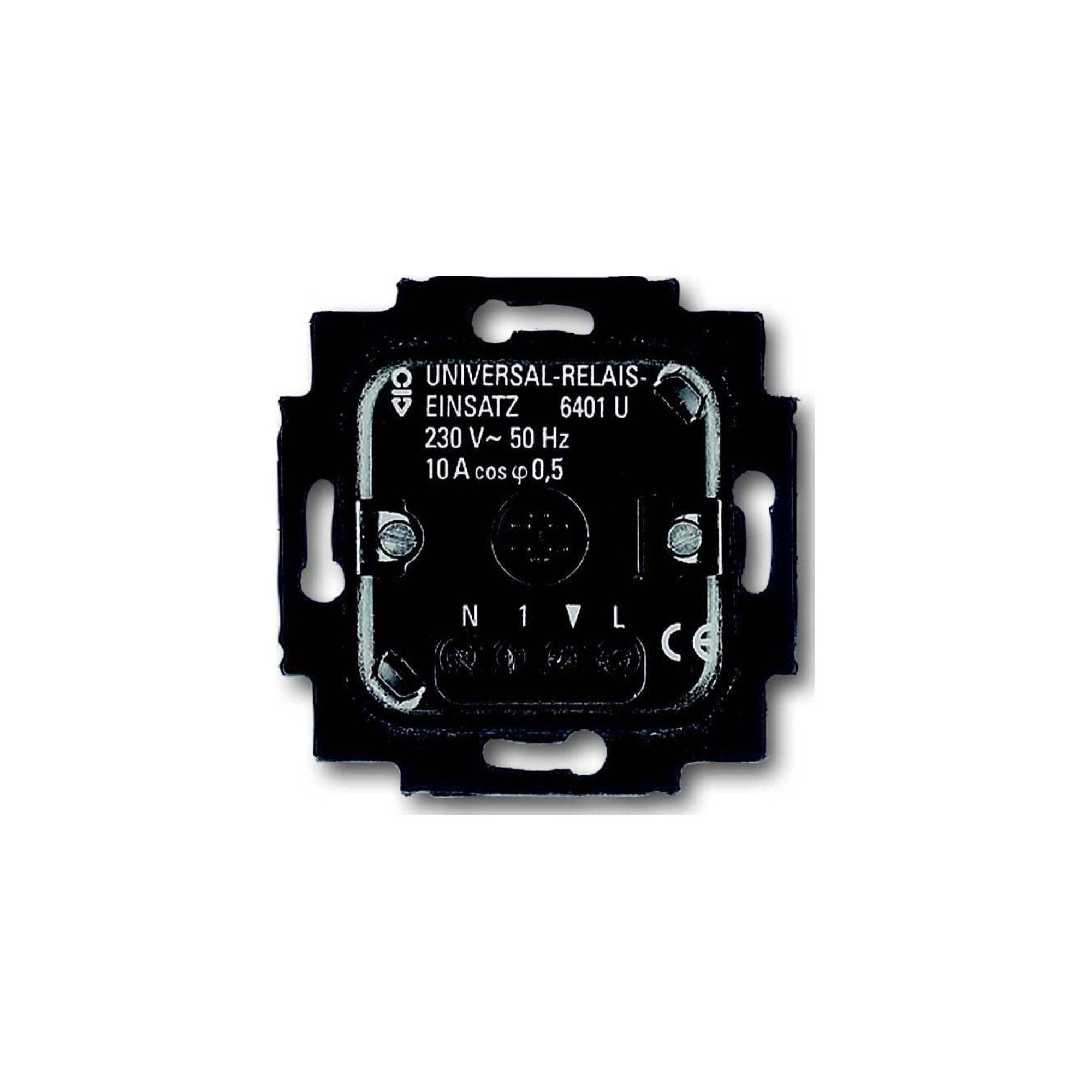 Busch-Jaeger Schalter Busch-Jaeger Univ.Relais-Einsatz UP 230V 2300W/VA 6401 U-102