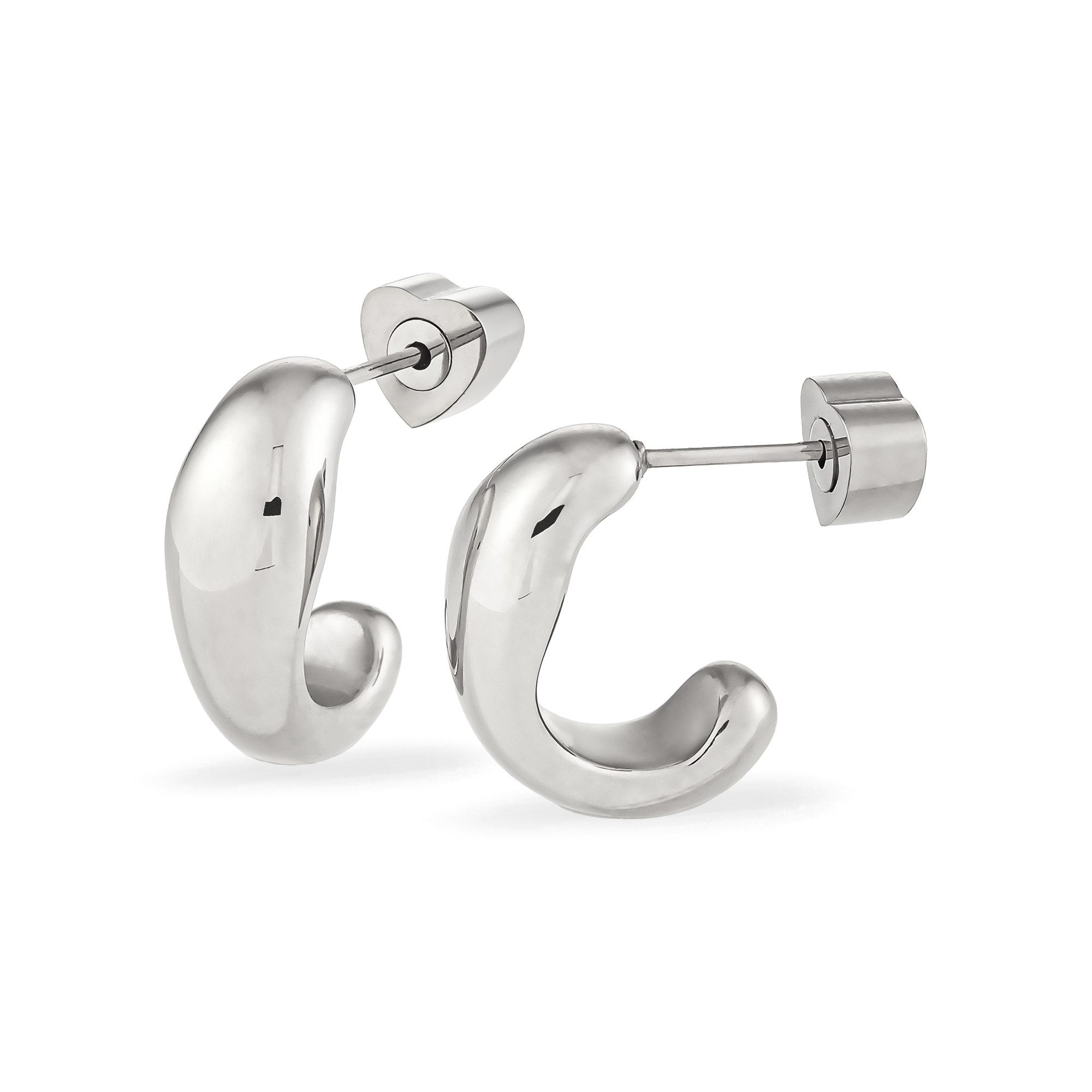 Copenhagen Studios Paar Creolen Schmuck Geschenk Edelstahl Ohrring Organics günstig online kaufen