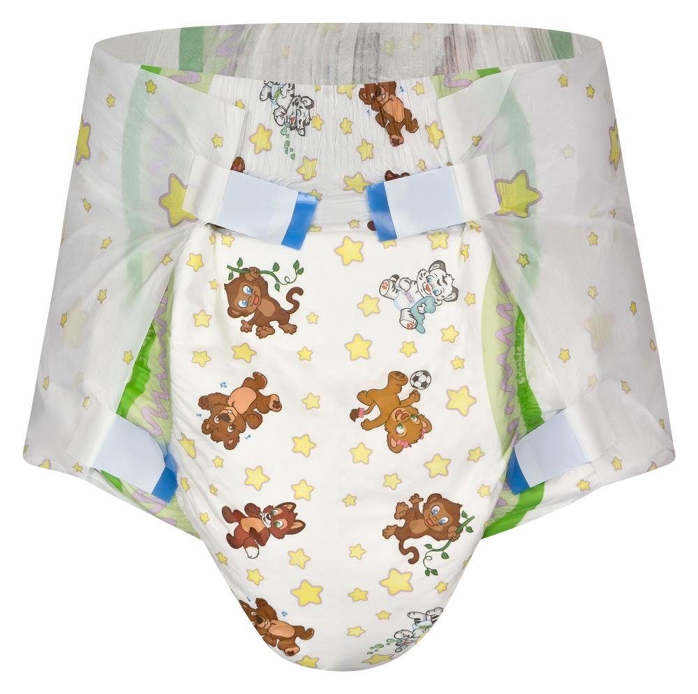 Crinklz Windeln Crinklz mit Bärchen - L (110-150 cm) (15-St., Windeln mit Folie und bunten Motiven)